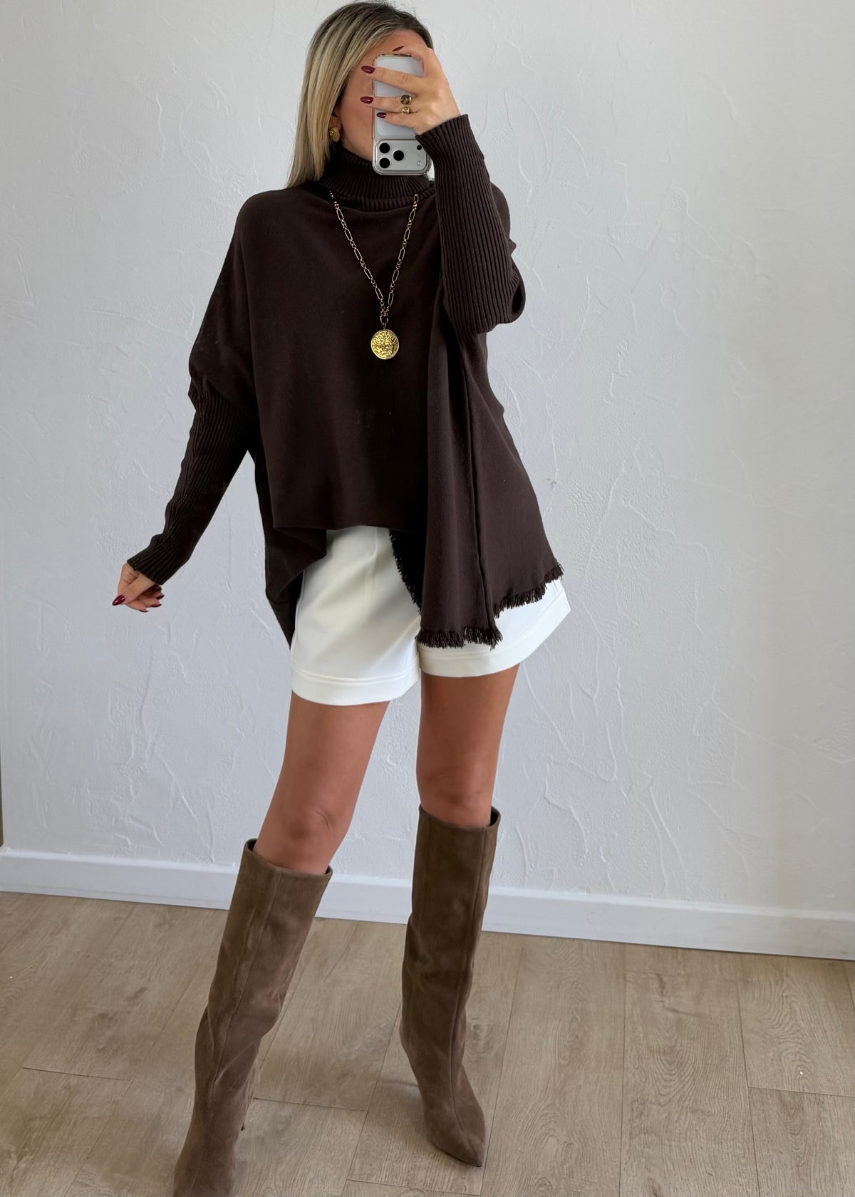 Pull Christie chocolat
