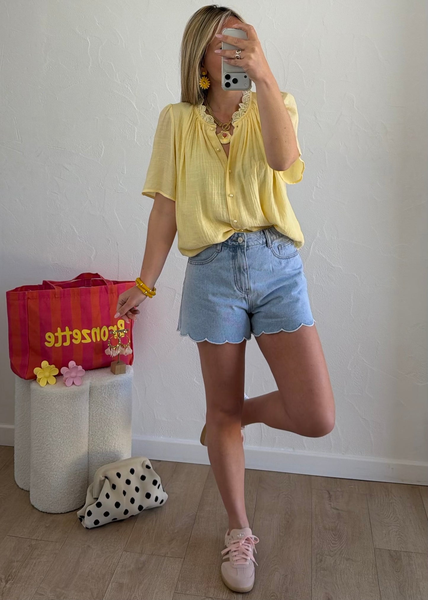 Chemisier OLYMPE Jaune