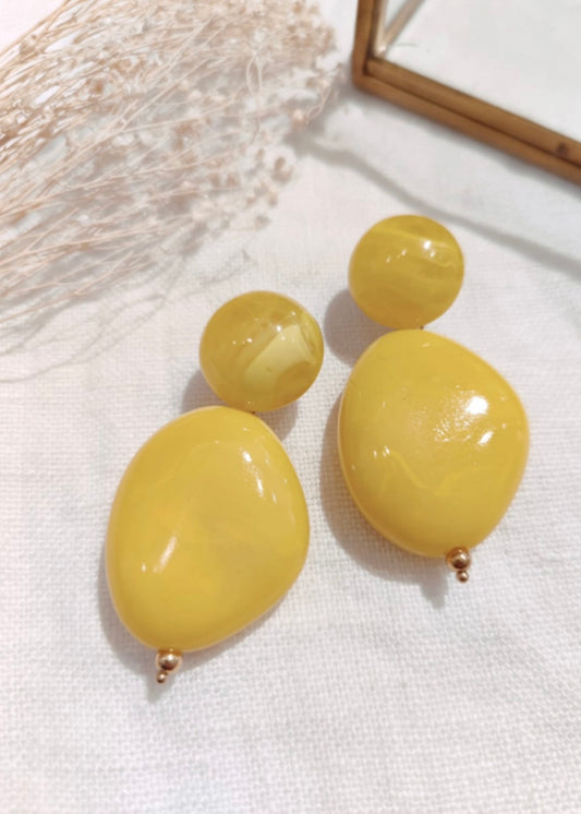 Boucles d’oreilles Jaune