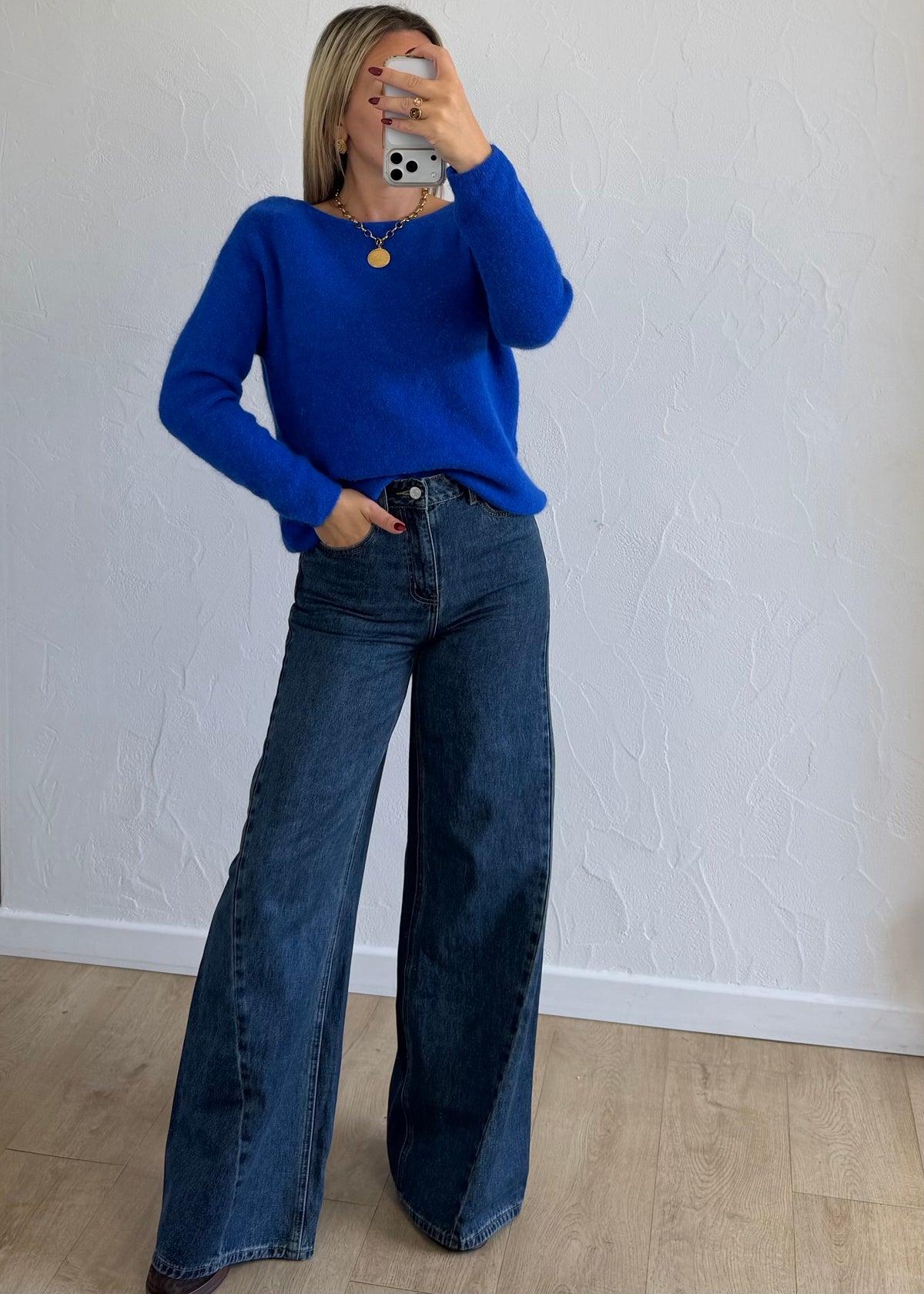 Gilet Elisa bleu électrique