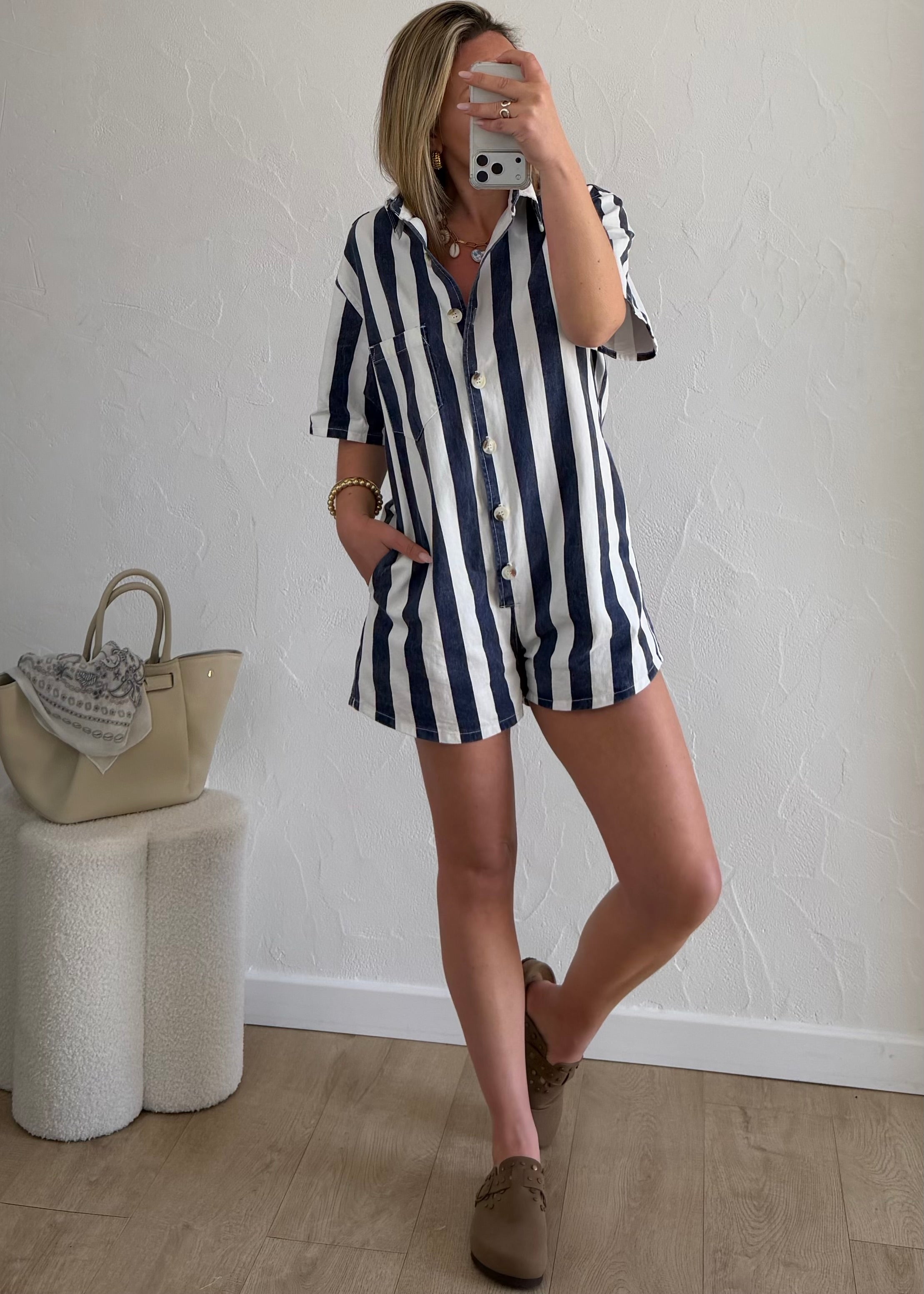 Combi-Short ELODIE Bleu Marine