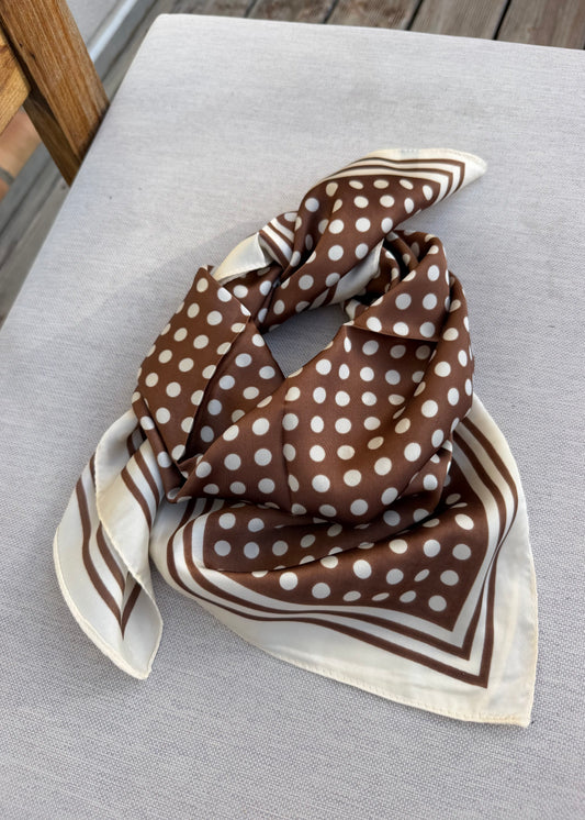 Foulard Pois Camel