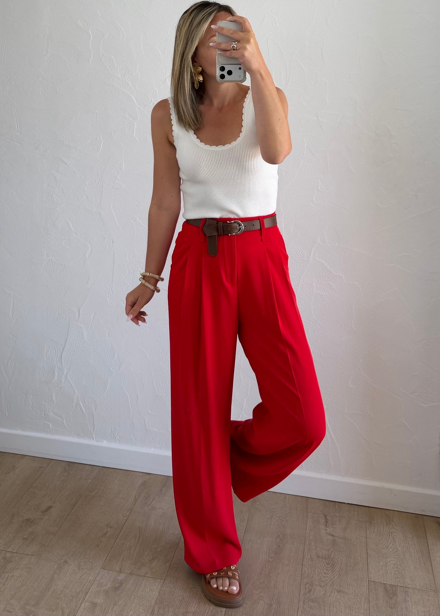 Pantalon JADE Rouge