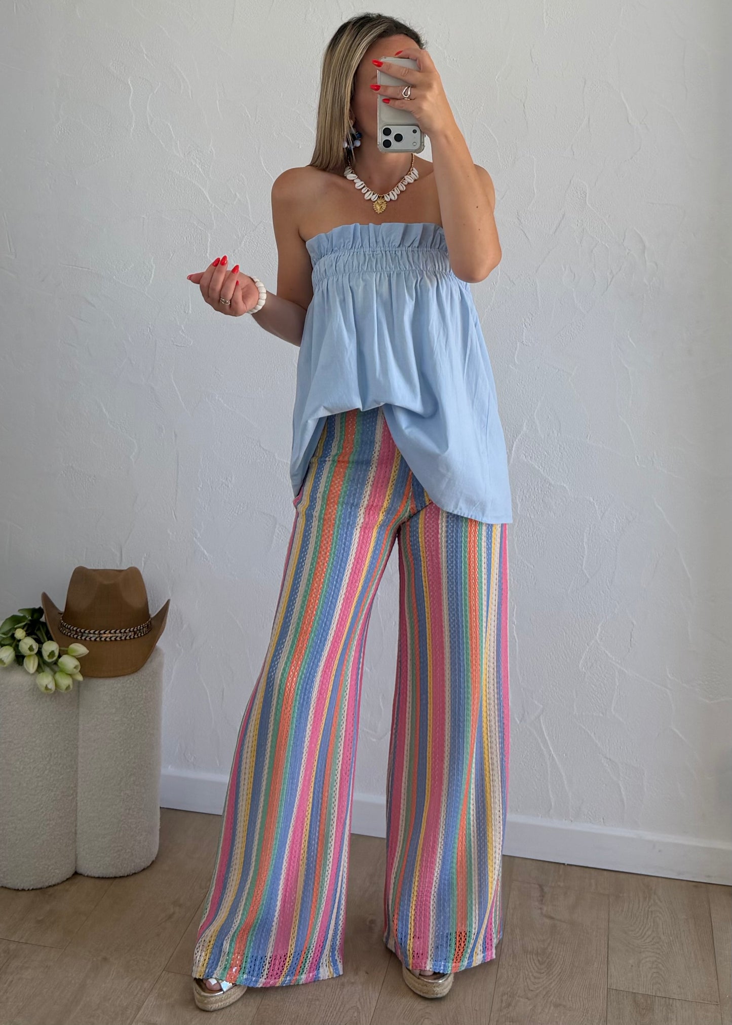 Pantalon AMANDINE Bleu