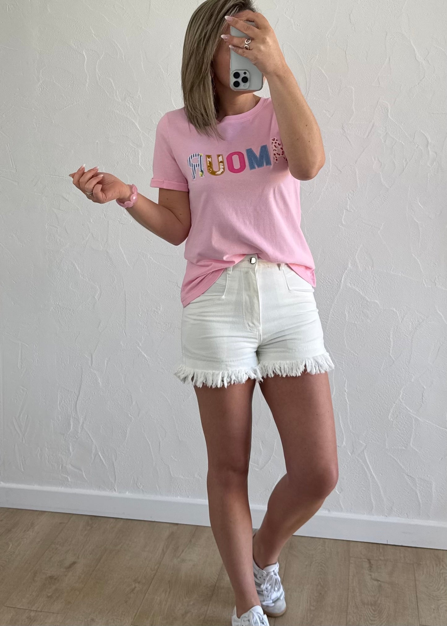T-shirt « AMOUR » rose