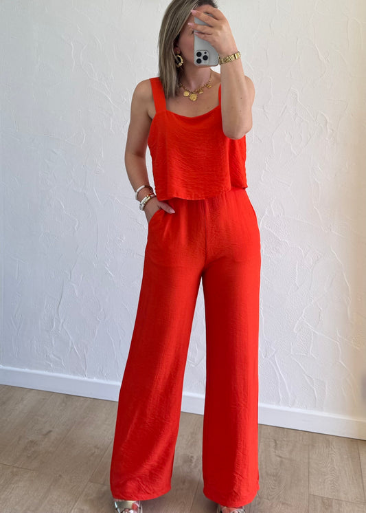Combinaison Alix Rouge