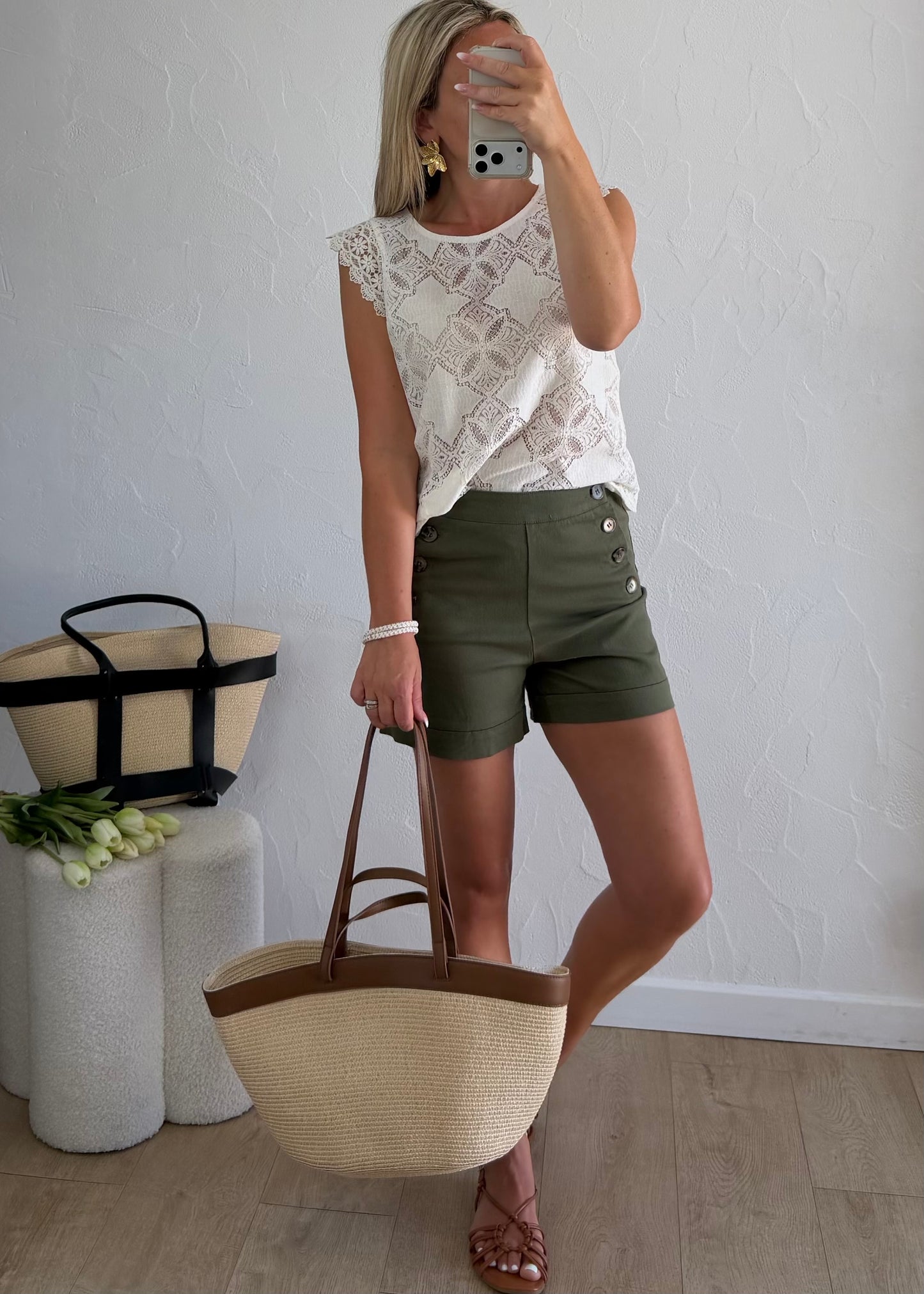 Short LIORA Kaki