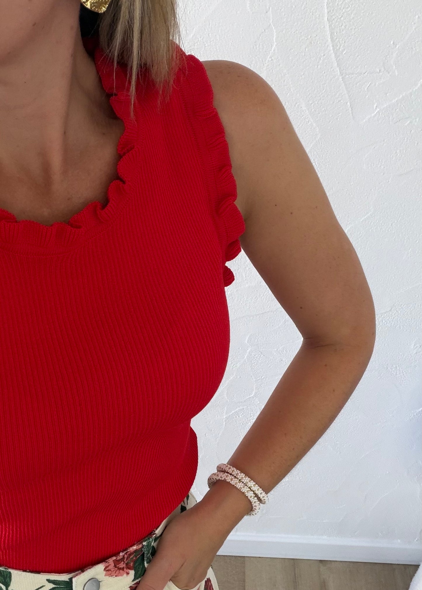 Top LOUISON Rouge