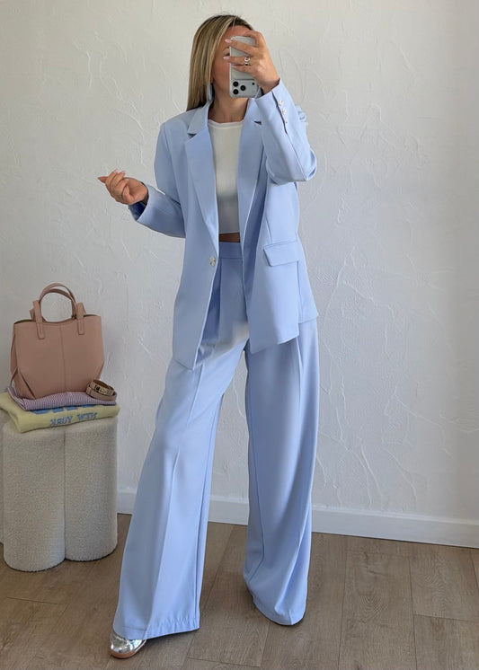 Blazer CORALIE Bleu ciel