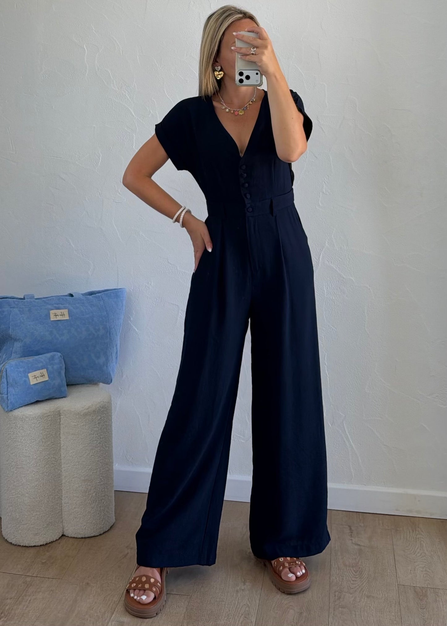 Combi-Pantalon YSALINE Bleu Marine