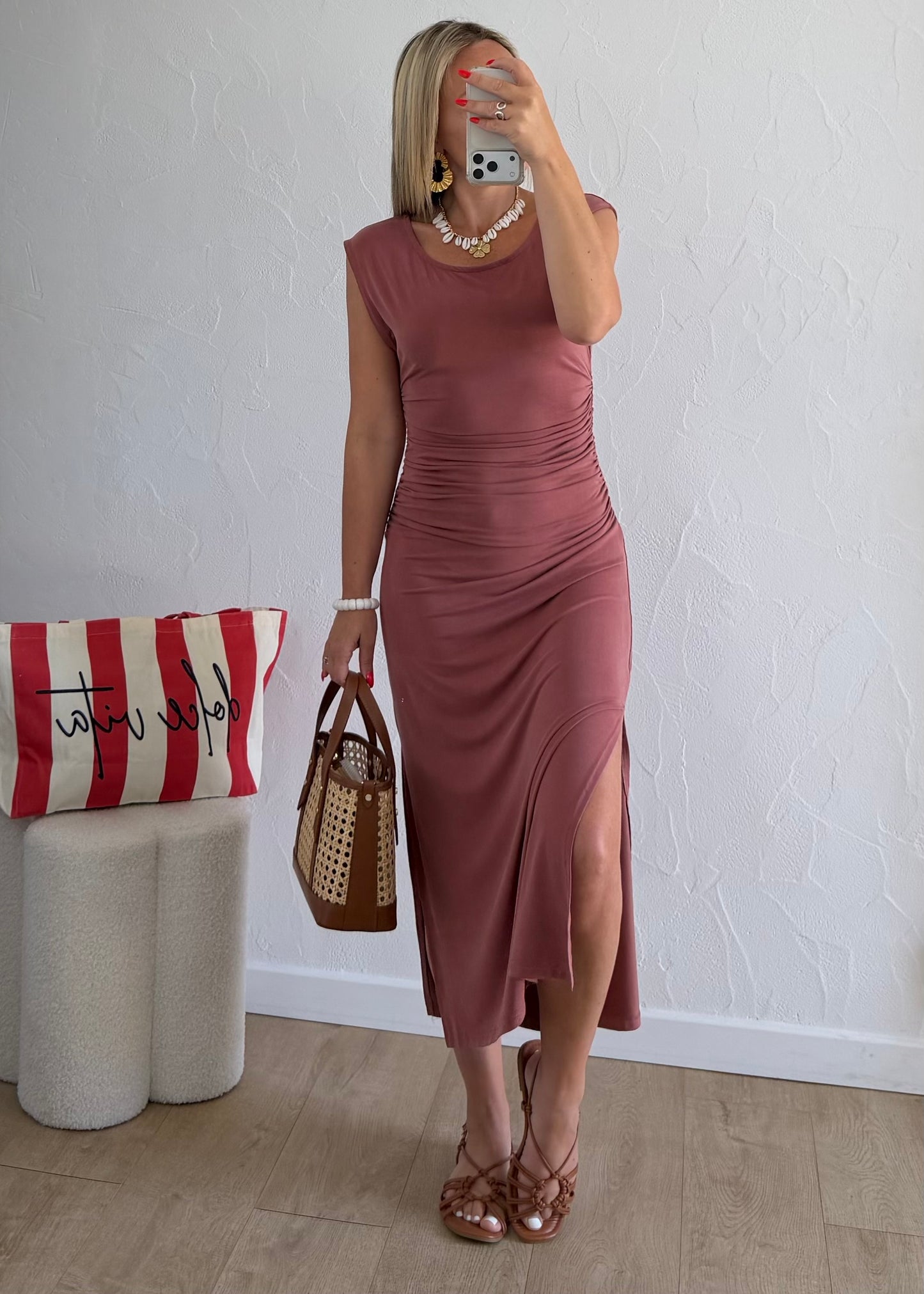 Robe JOYCE Vieux rose