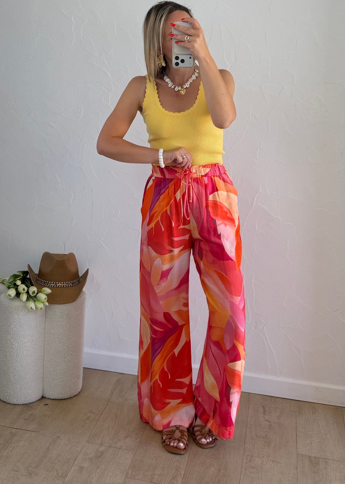 Pantalon HÉLOÏSE Corail