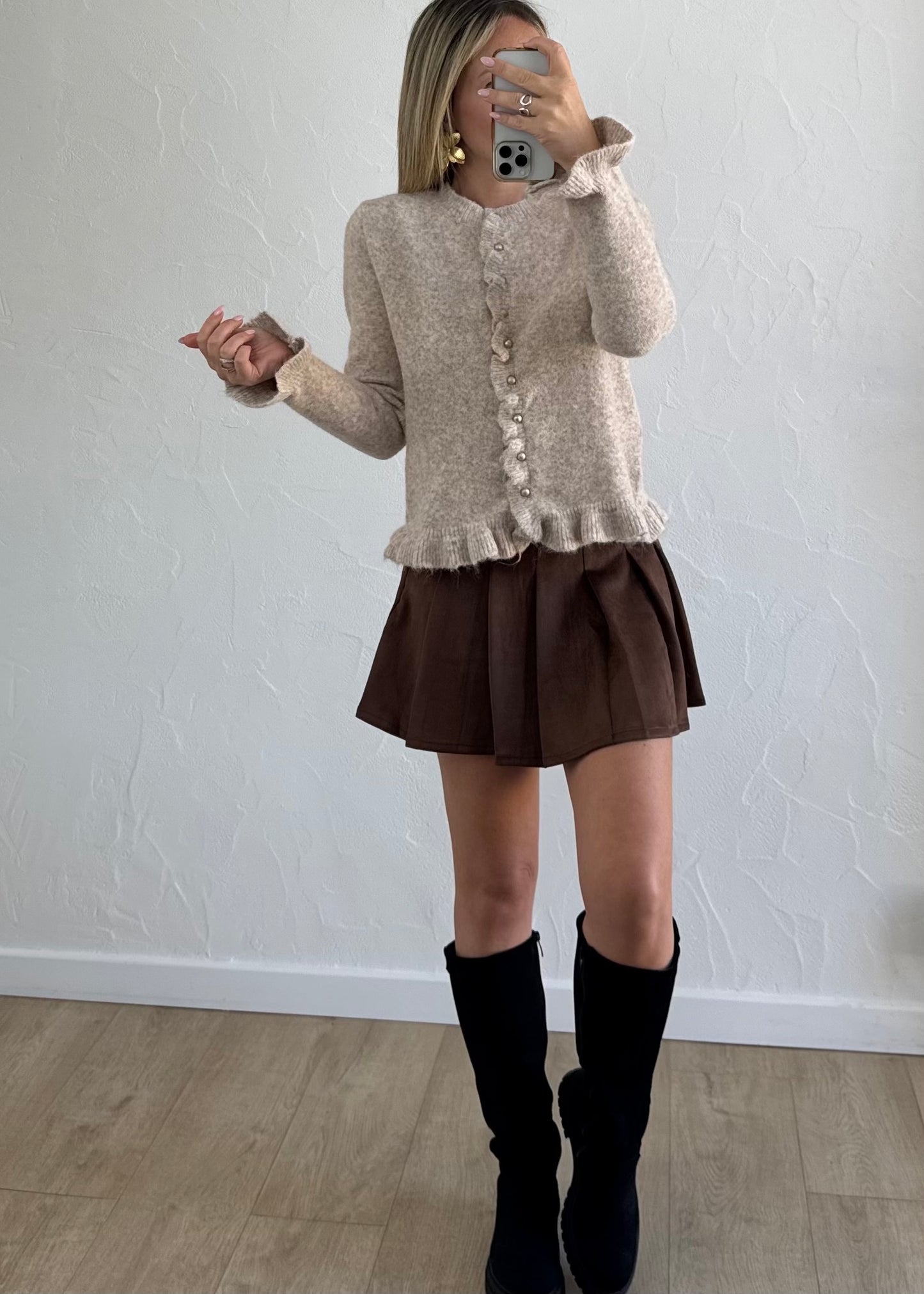 Jupe-short SIAN Marron