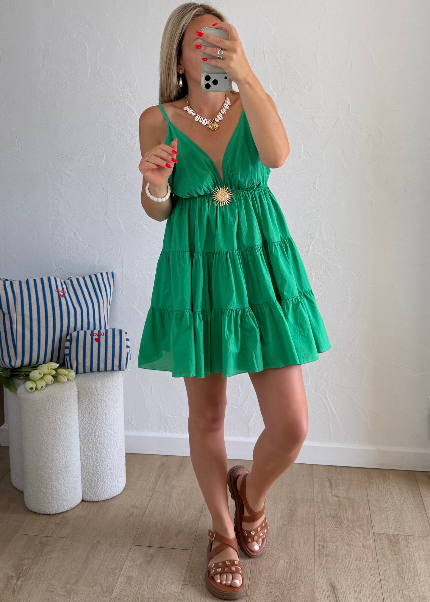 Robe MELODY Courte Vert
