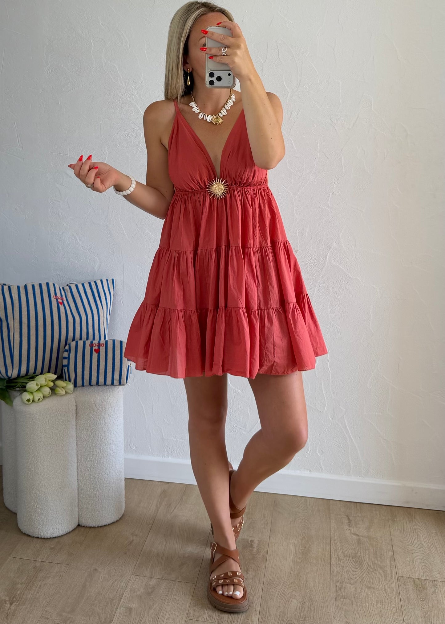 Robe MELODY Courte Terracotta