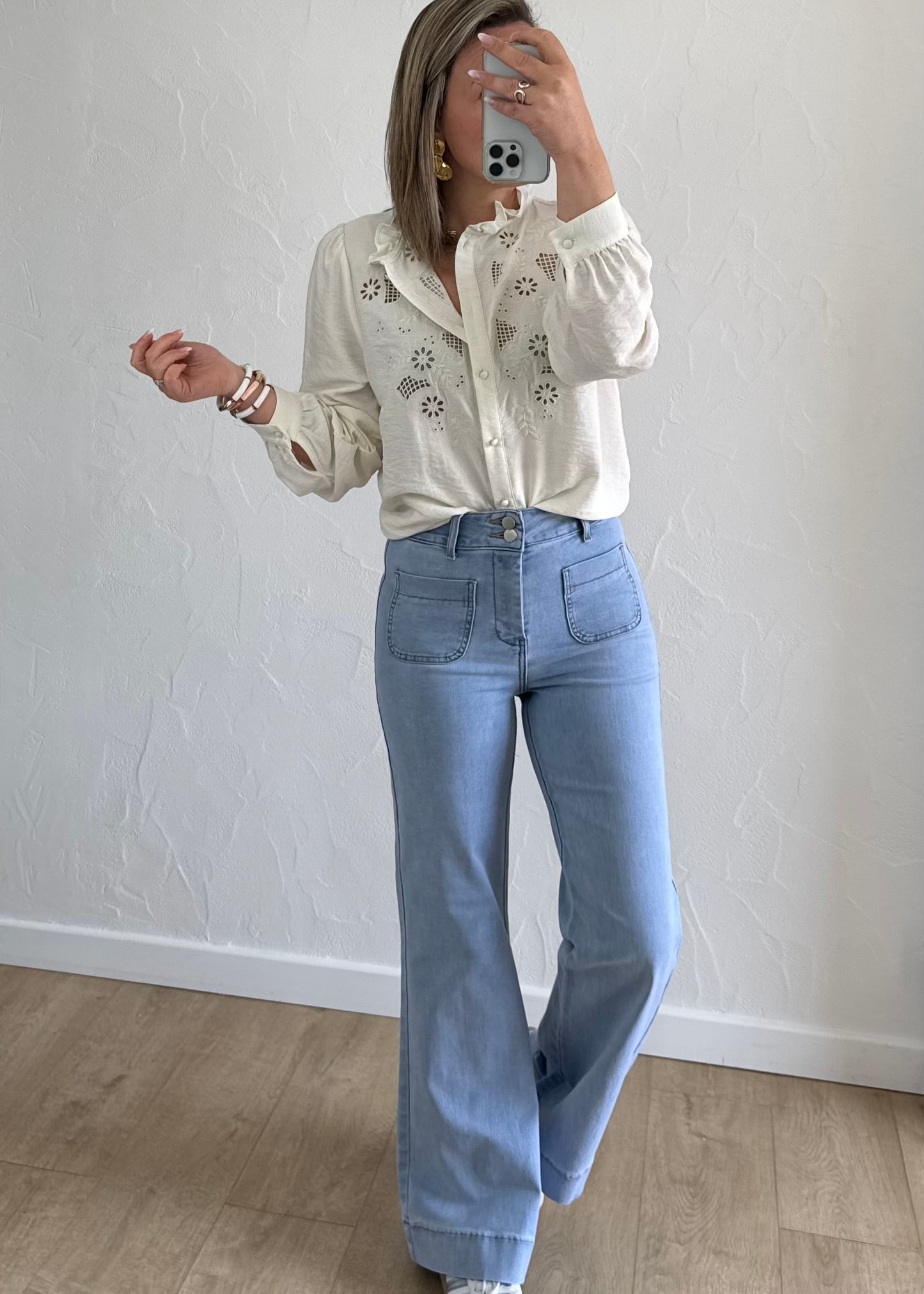Chemisier Lucie Écru