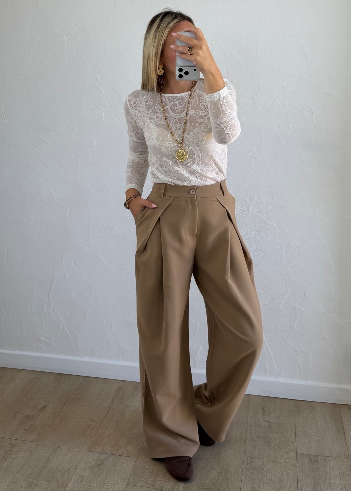 Pantalon Jason camel