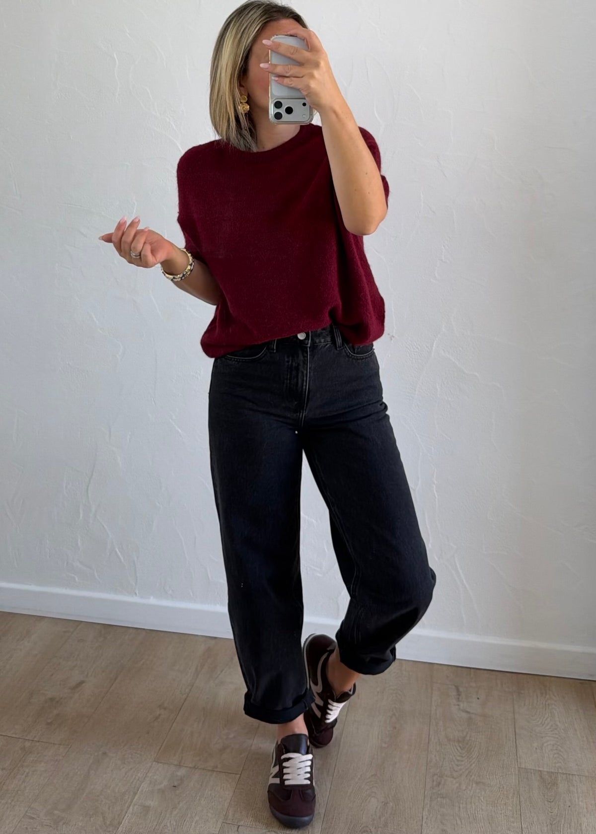 Pull Léna Bordeaux