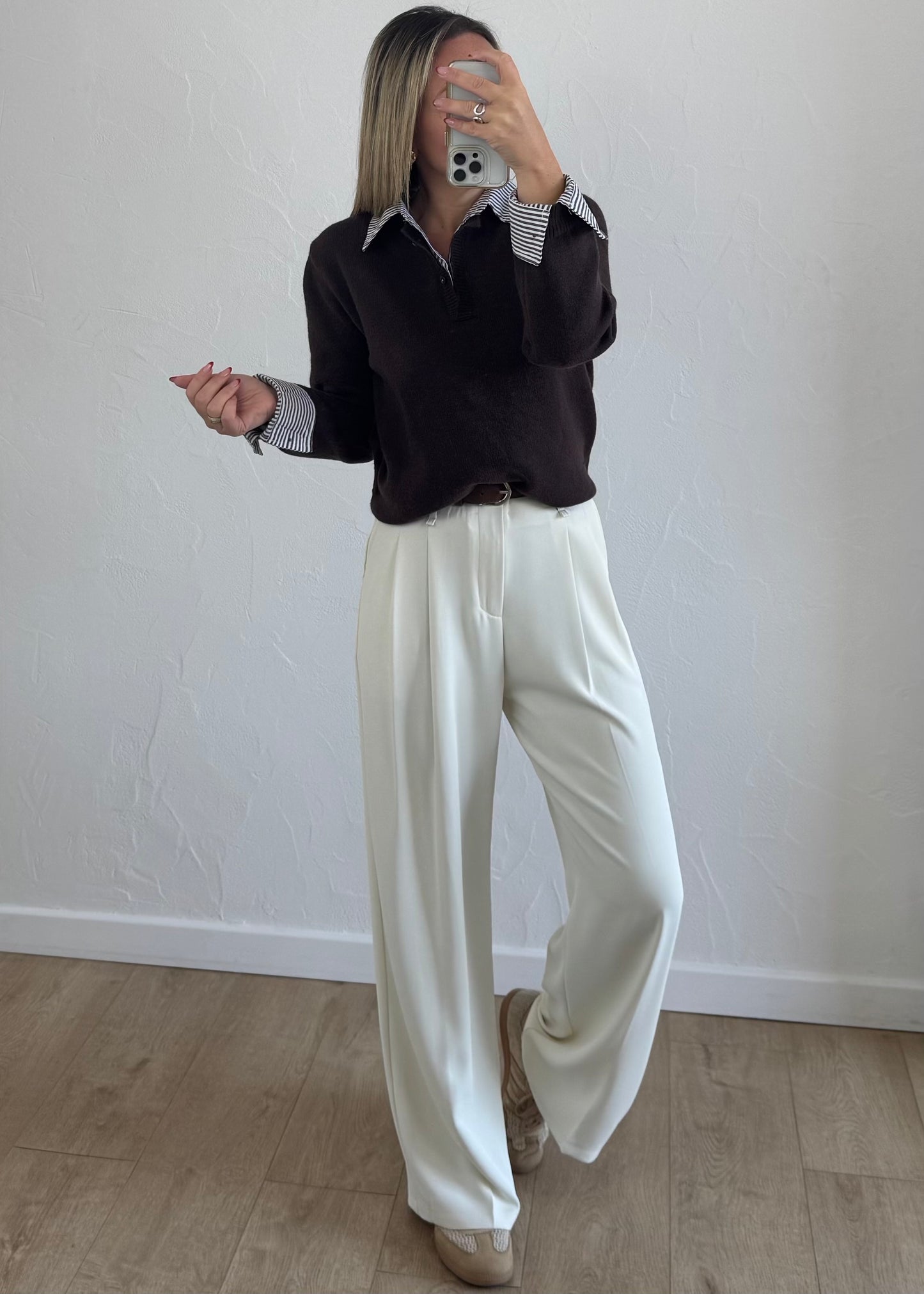 Pull ORELIANE Chocolat