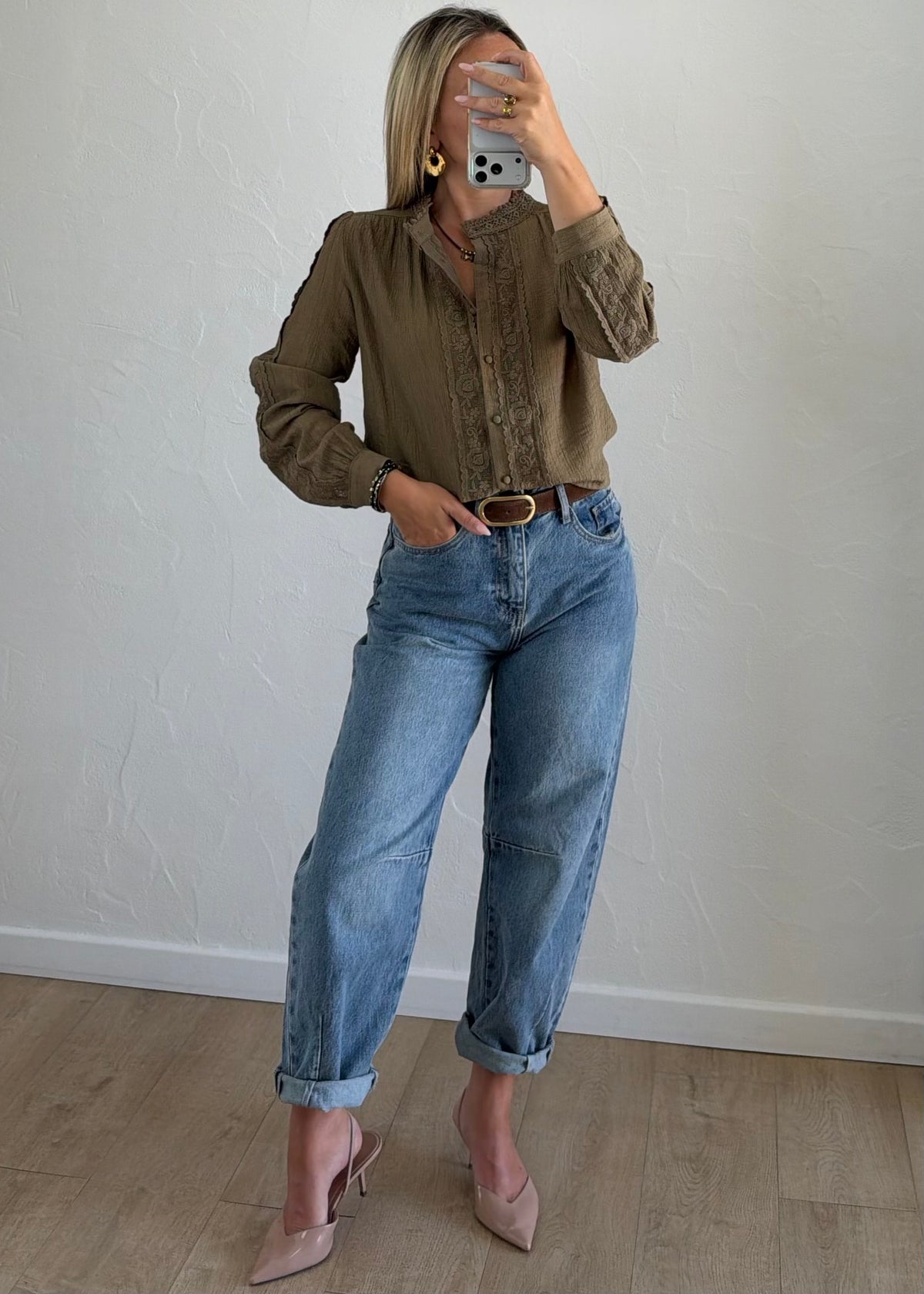 Chemise Mariana kaki