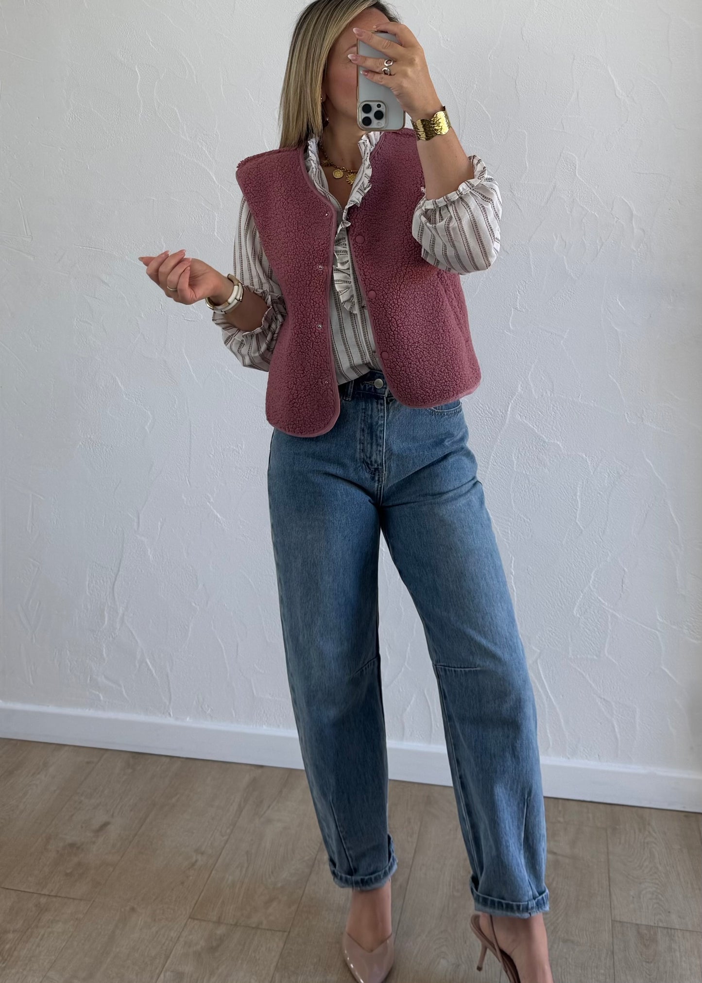 Veste LOUISE Framboise