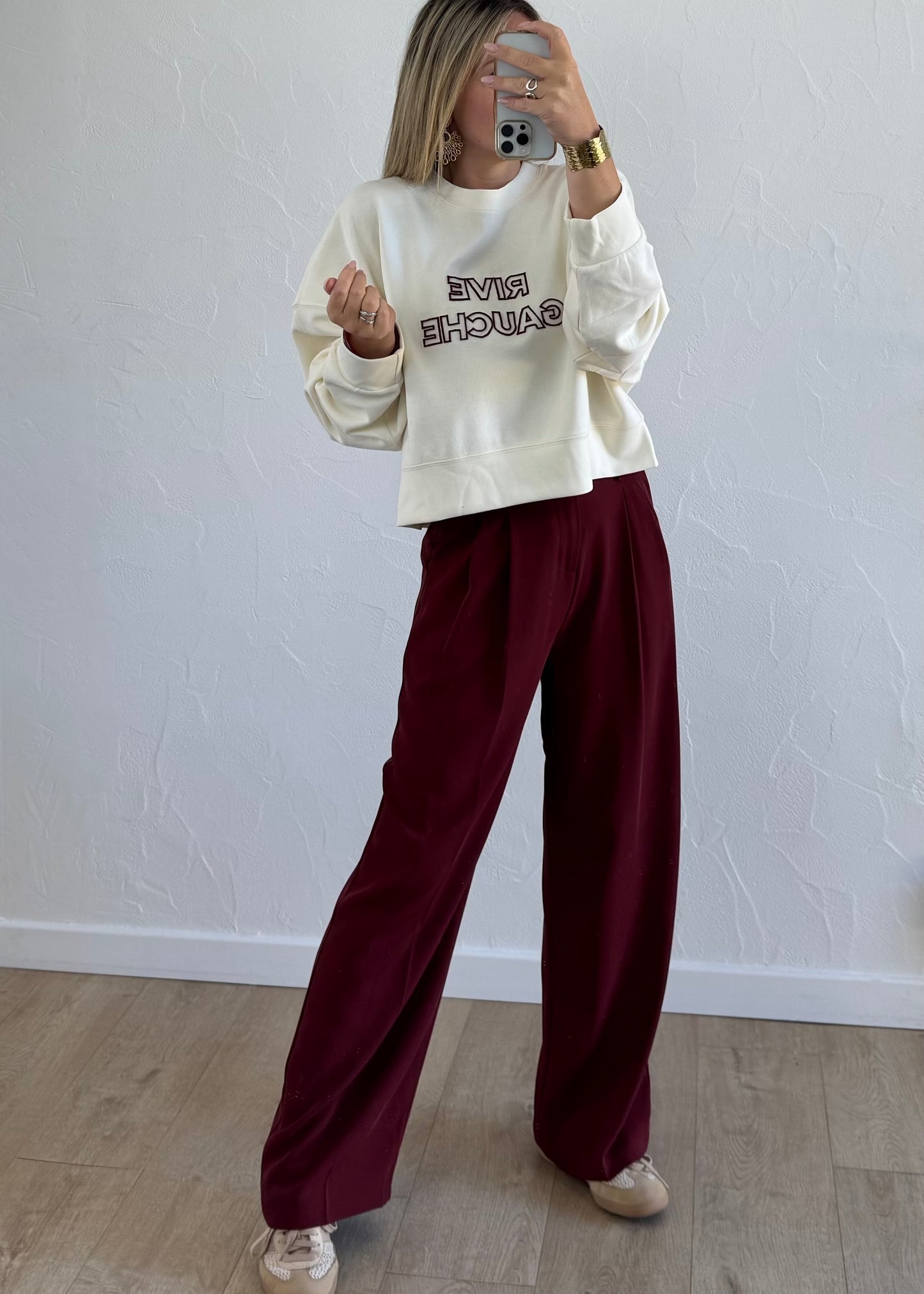 Pantalon JADE Bordeaux