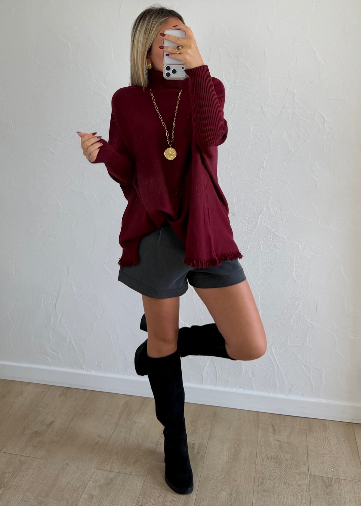 Pull Christie bordeaux