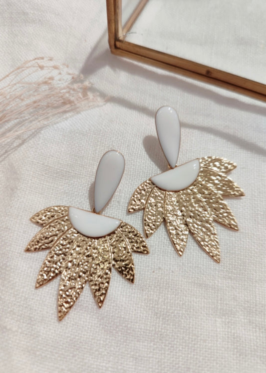 Boucles d’oreilles Blanches