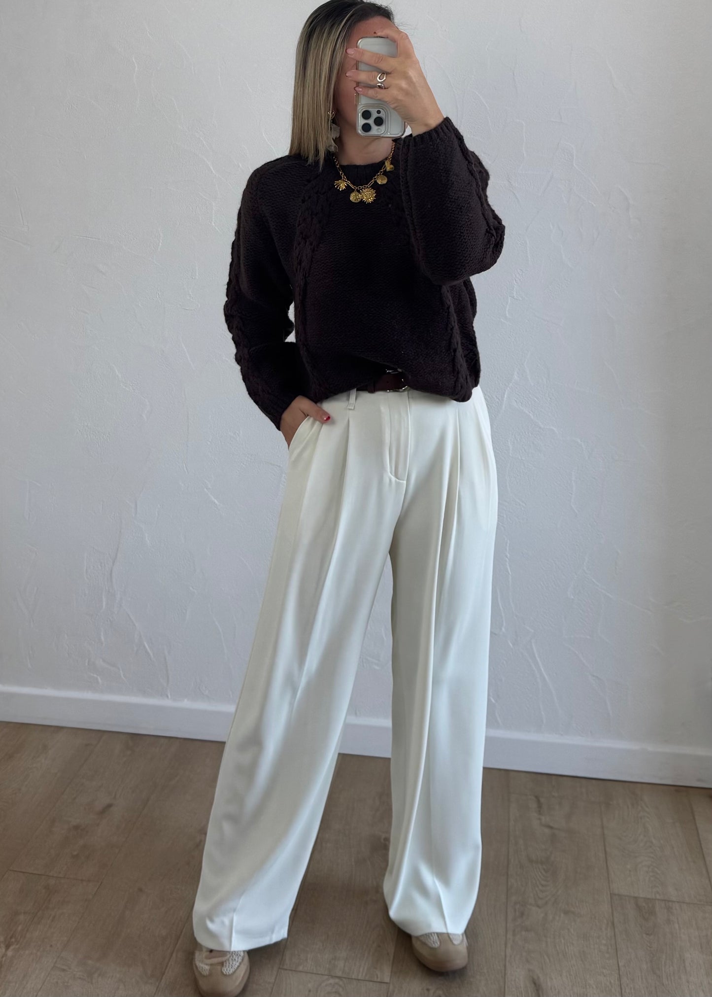 Pull ELORYNNE Chocolat