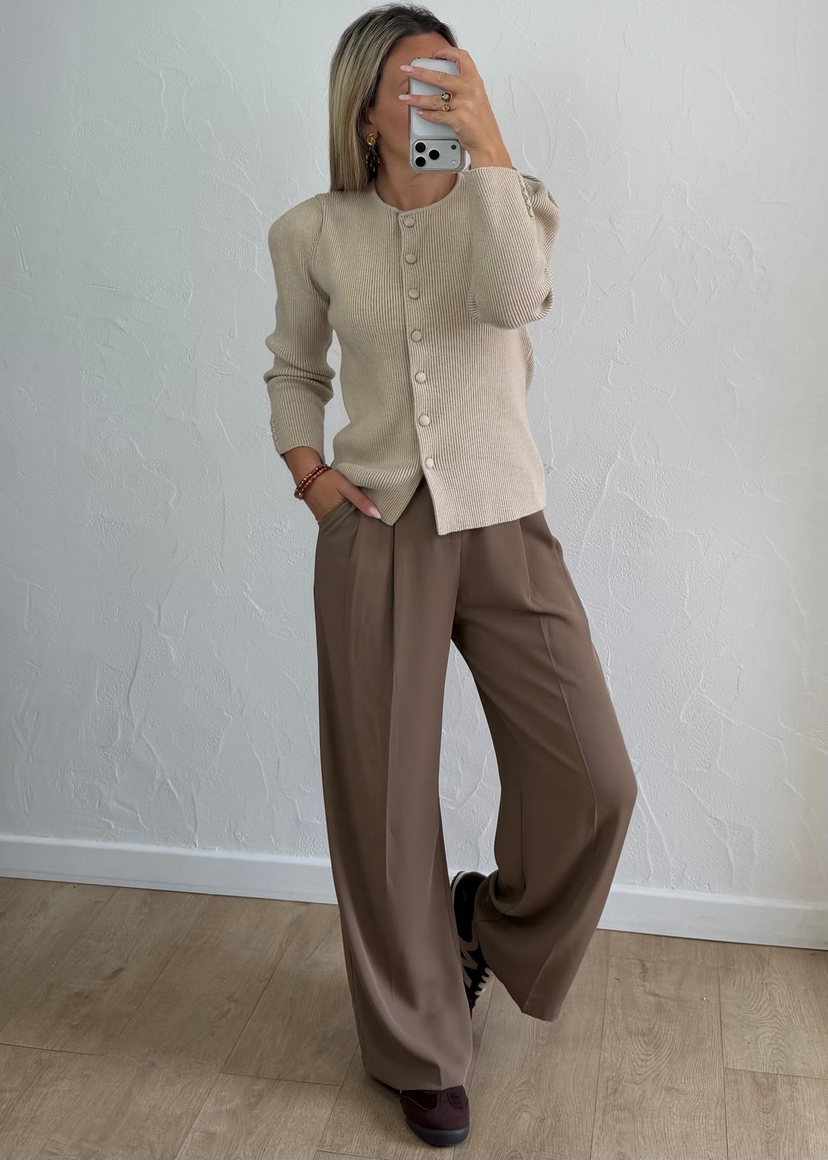 Gilet Margaux écru