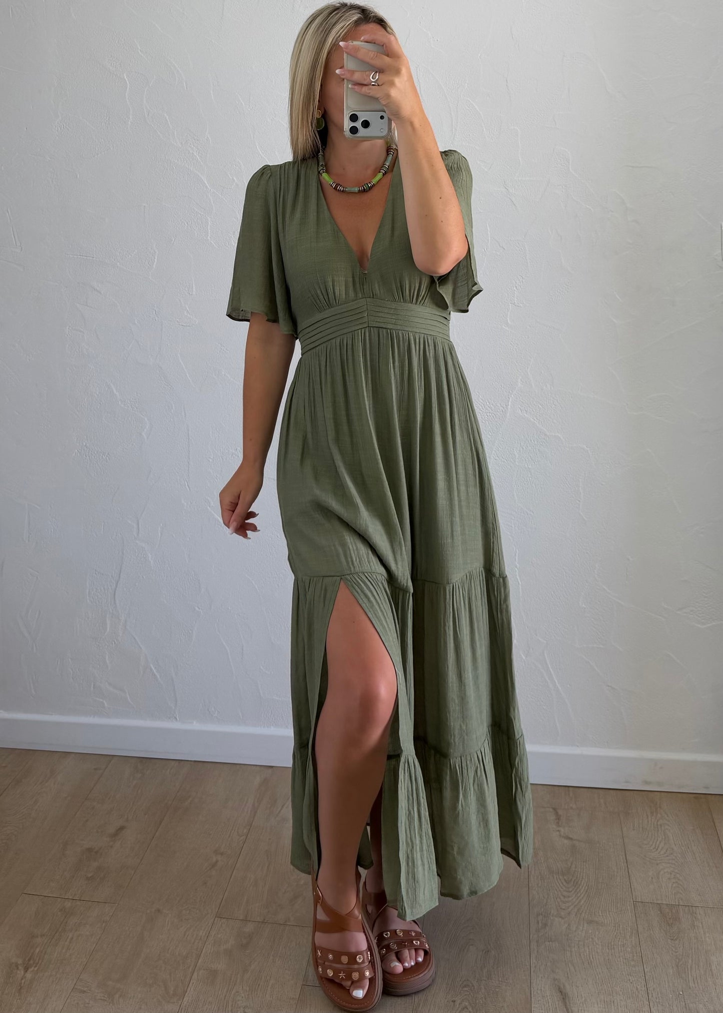 Robe LALIE Kaki