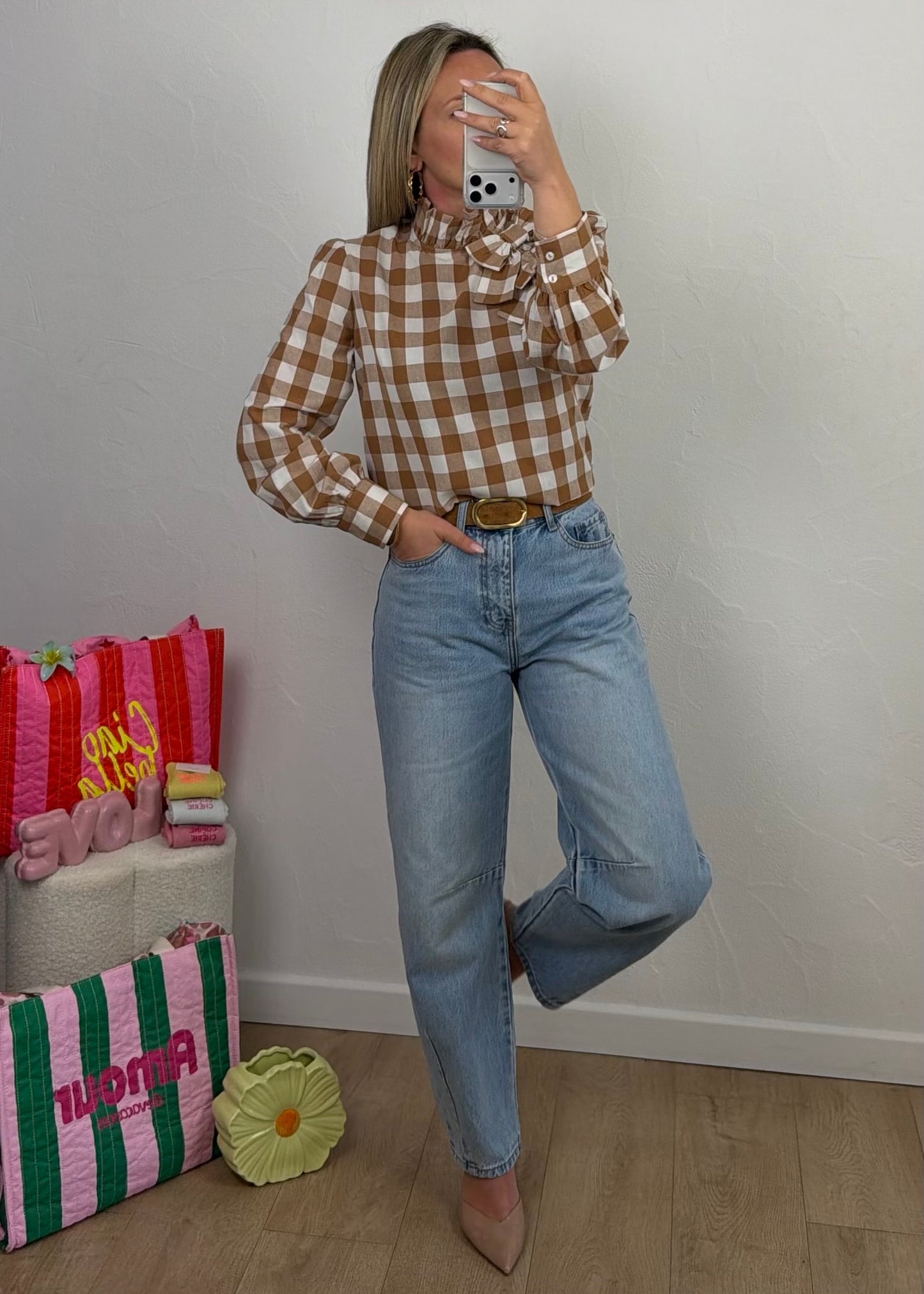 Blouse APOLINNE Camel