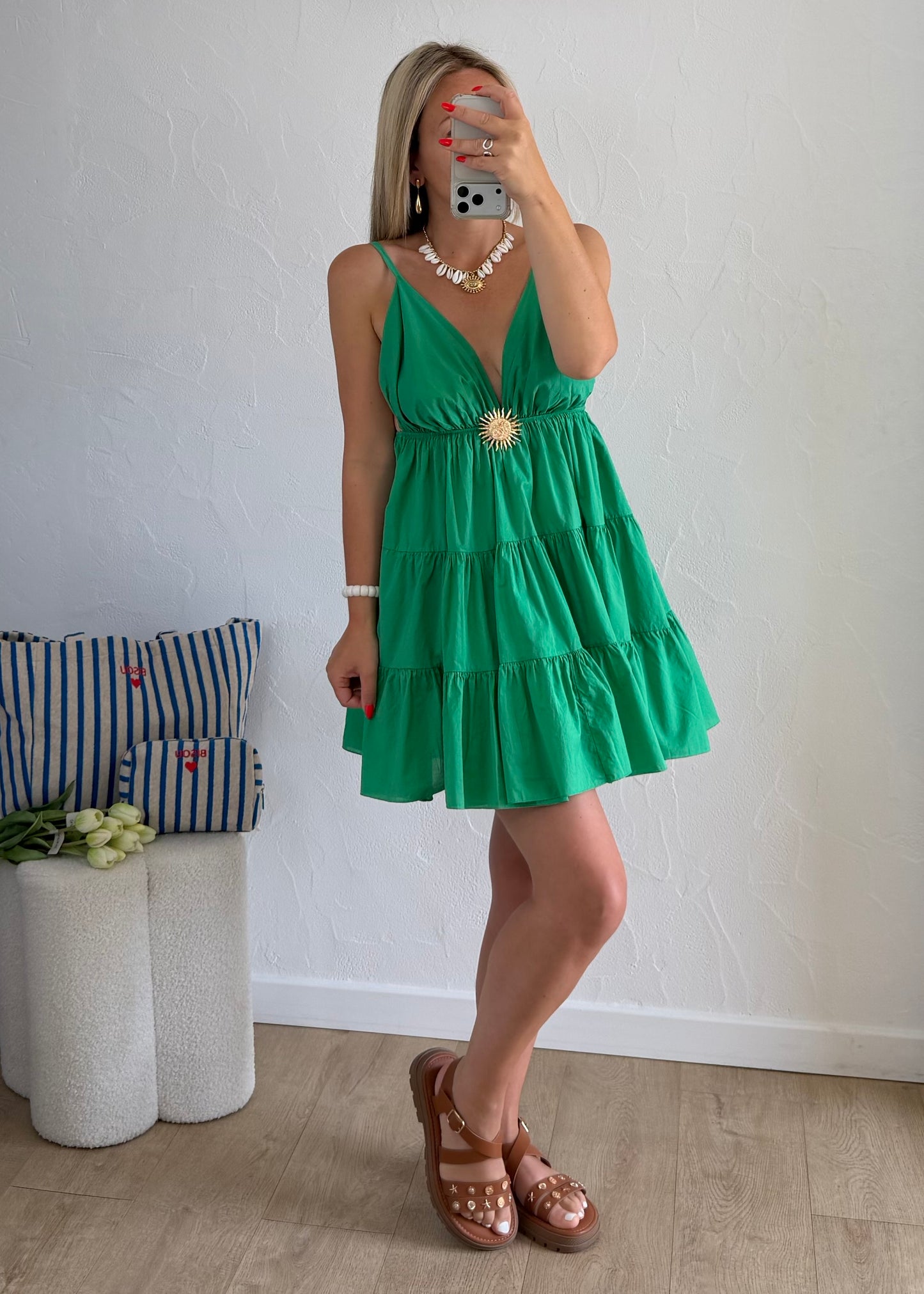 Robe MELODY Courte Vert