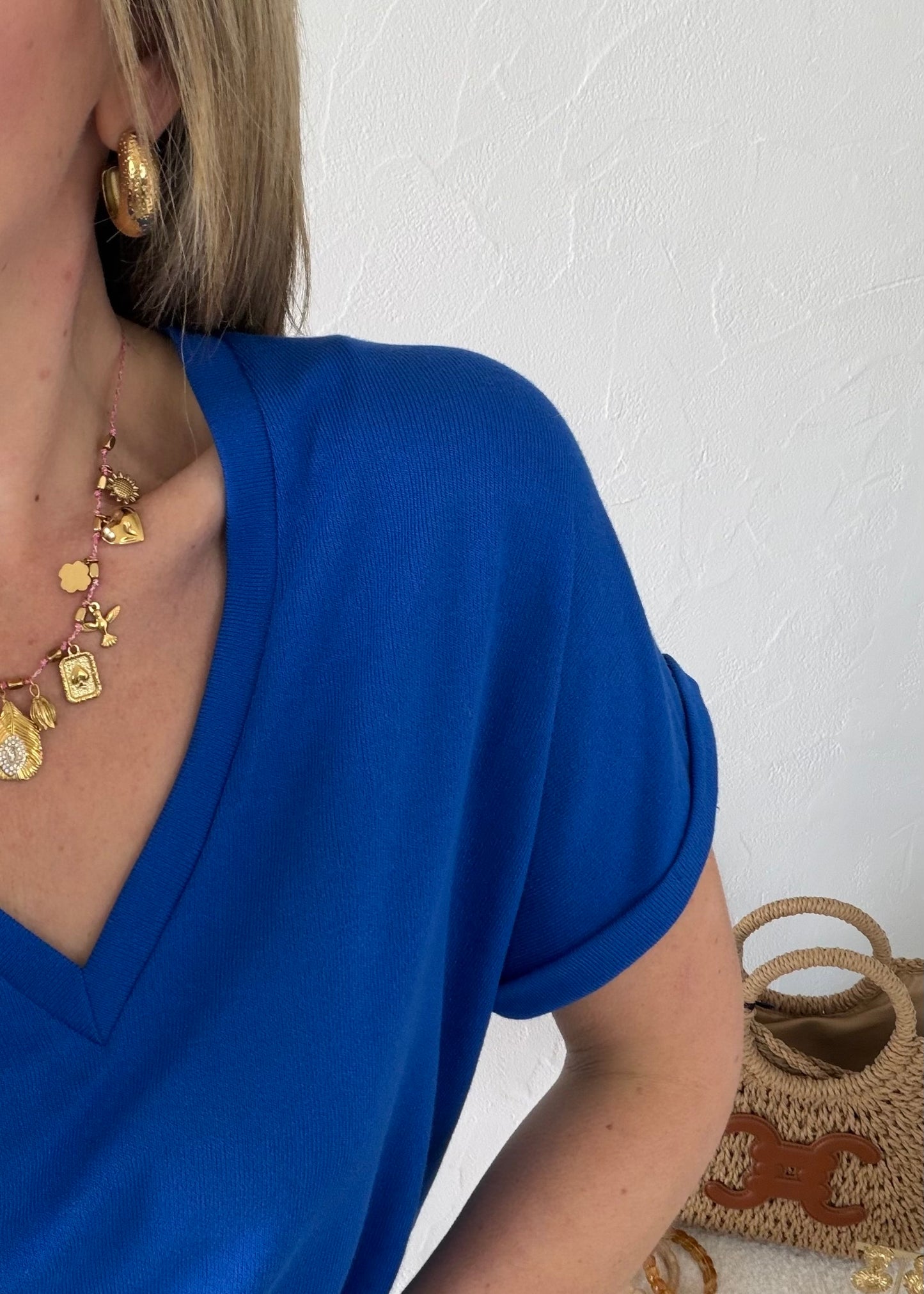 T-shirt Lisa bleu roi 🫐