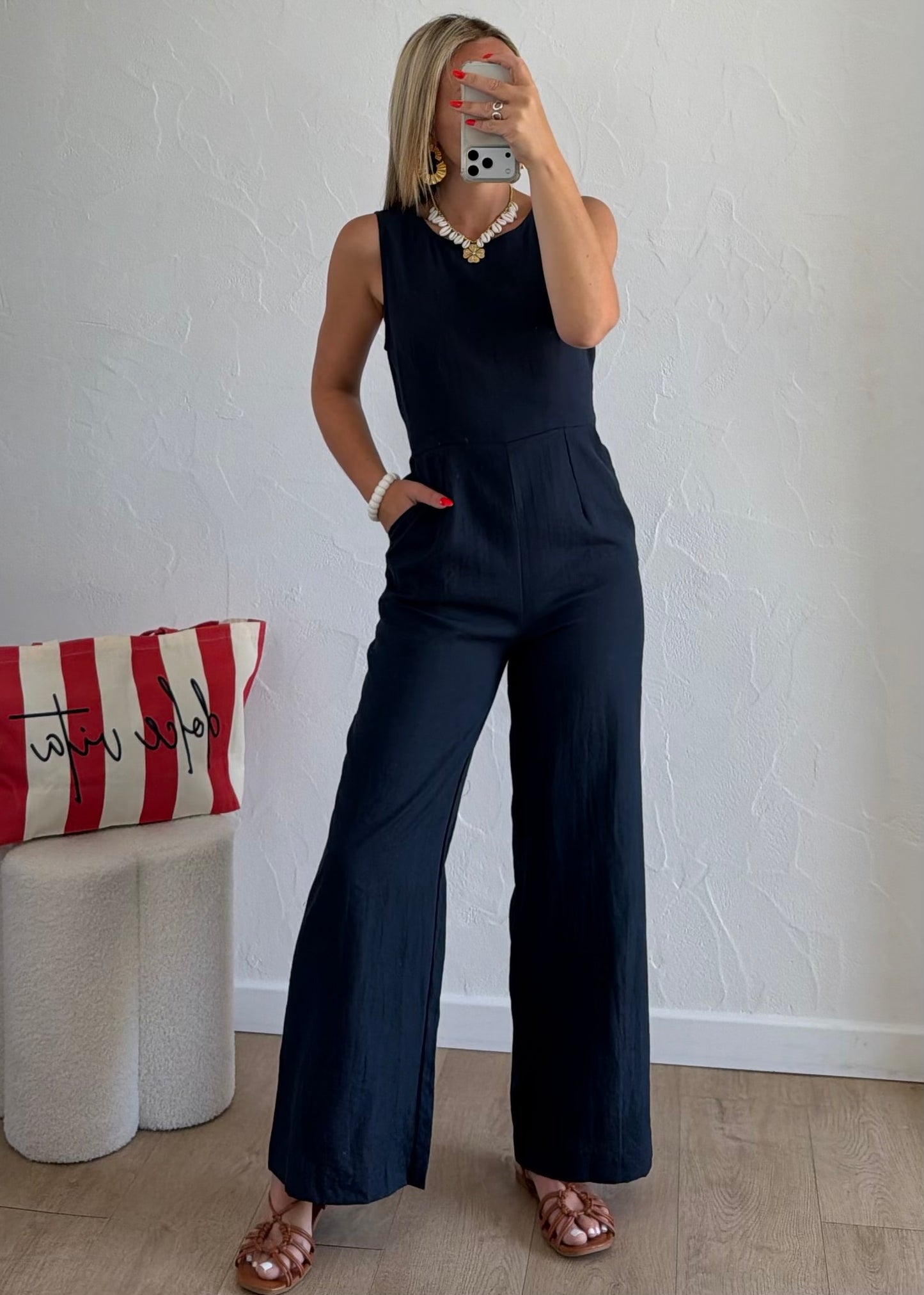 Combi-pantalon ÉLINE Bleu marine