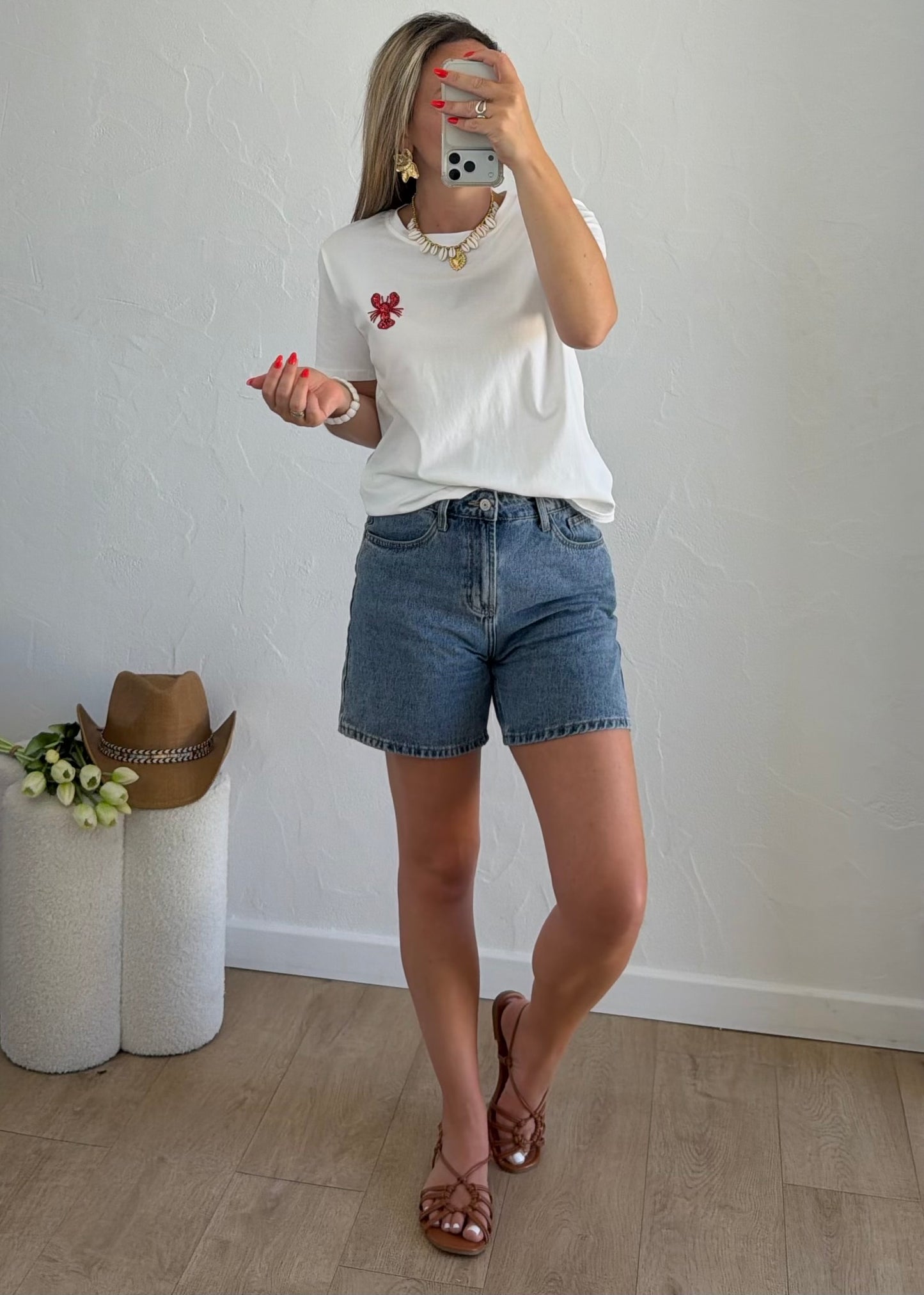 Tee-shirt « HOMARD » Blanc
