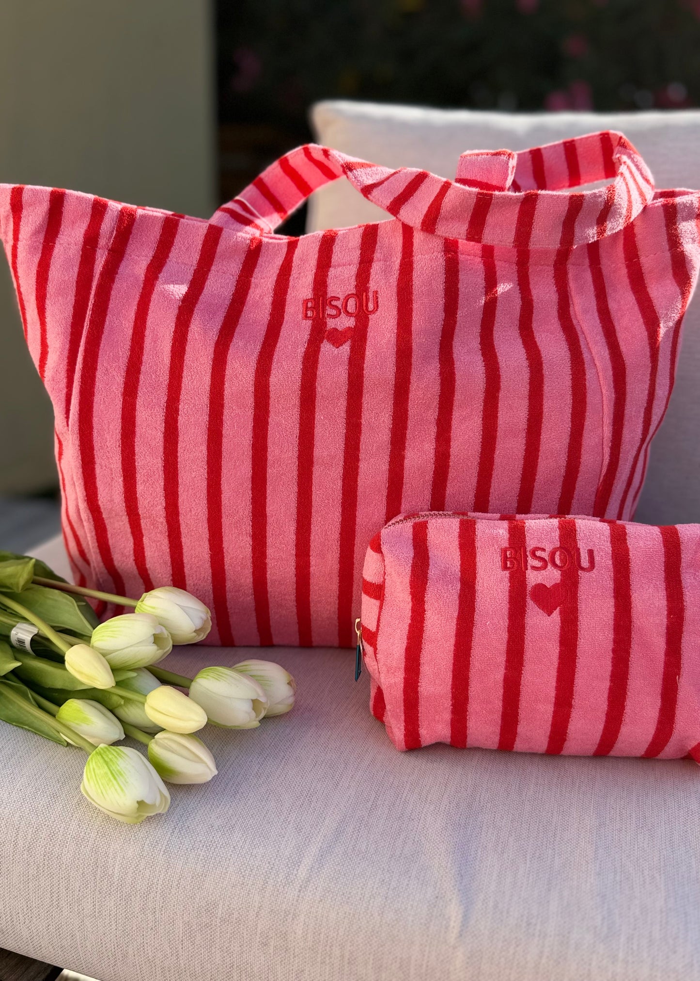 Pochette « BISOU » Fuschia