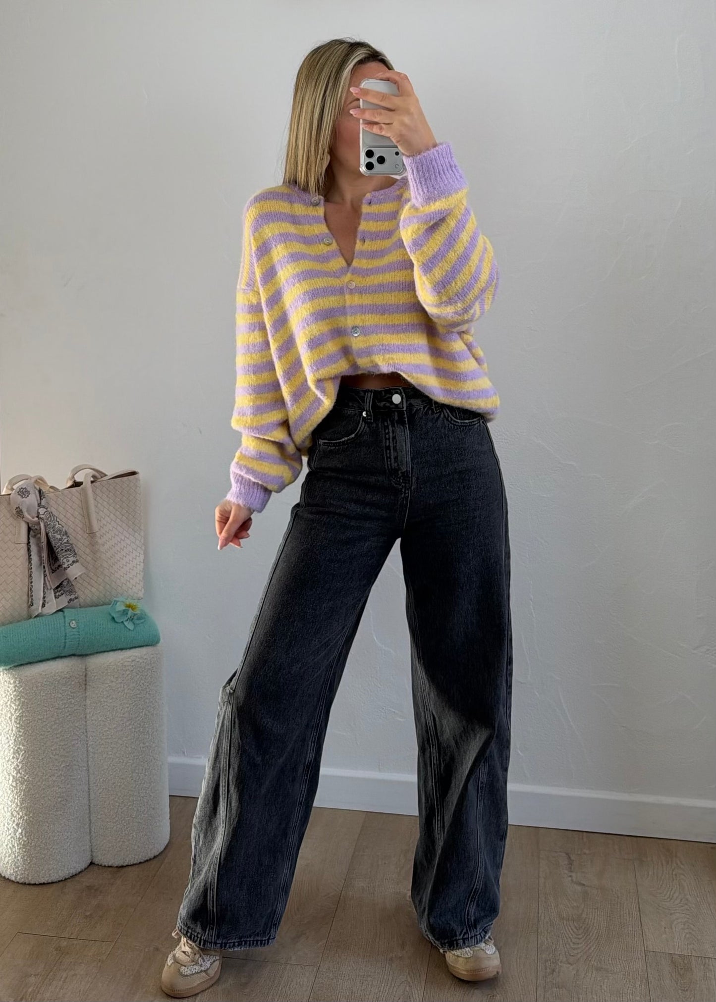 Gilet EZRA Lila & Jaune