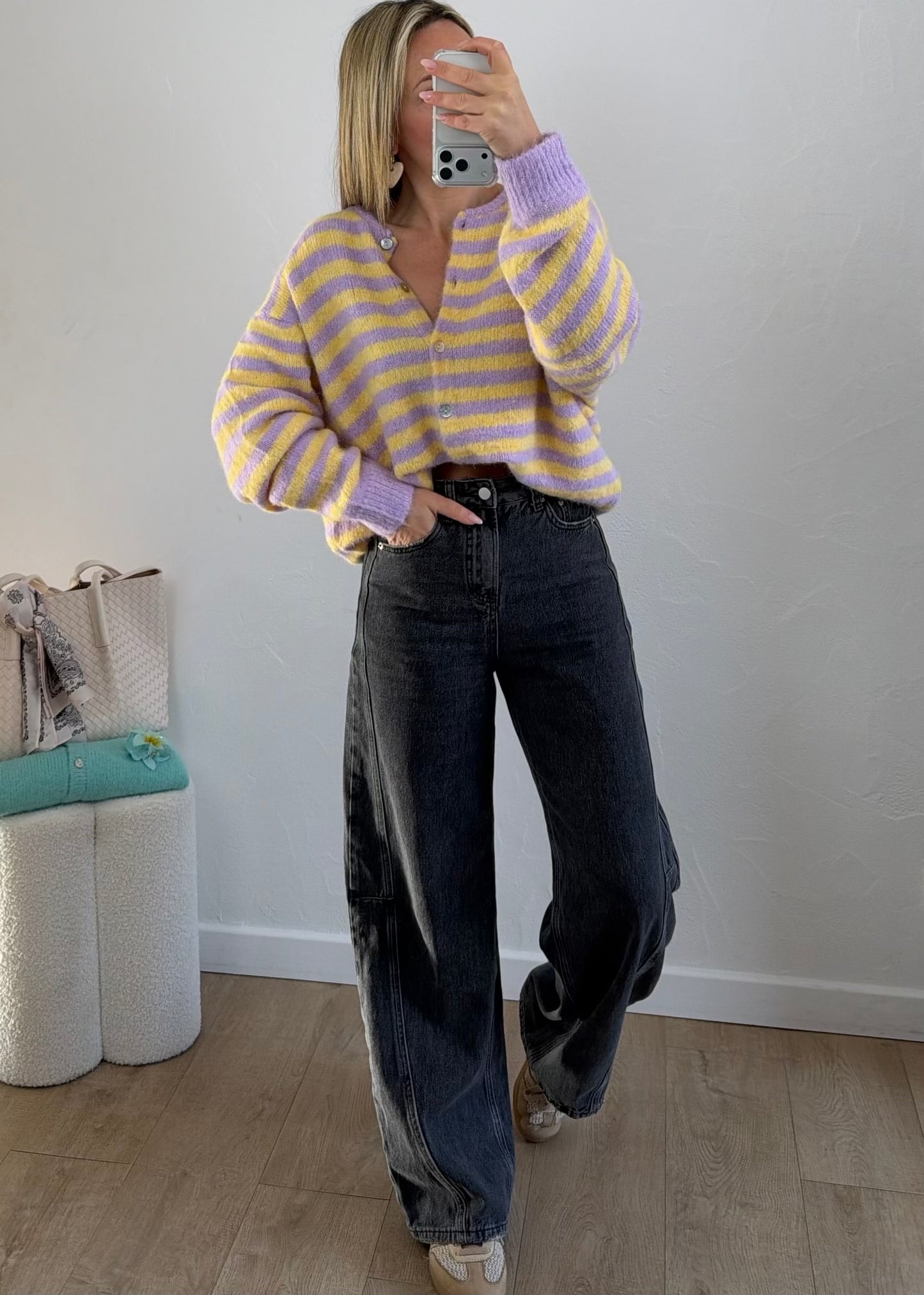 Gilet EZRA Lila & Jaune