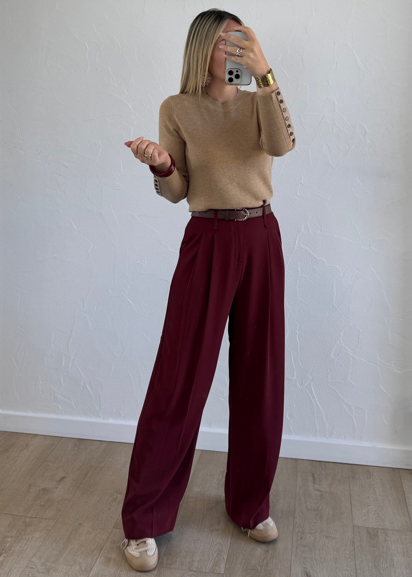 Pantalon JADE Bordeaux