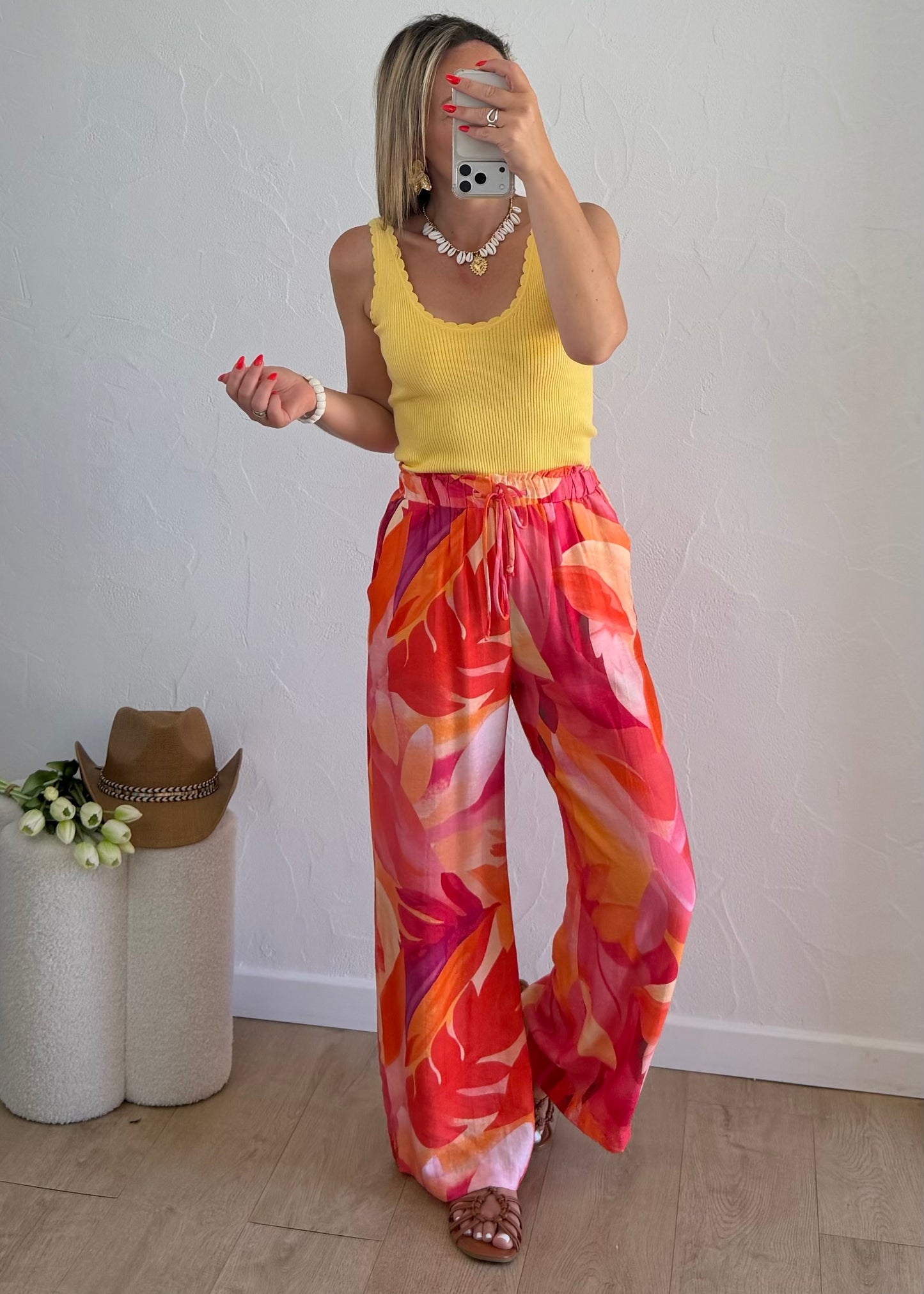 Pantalon HÉLOÏSE Corail