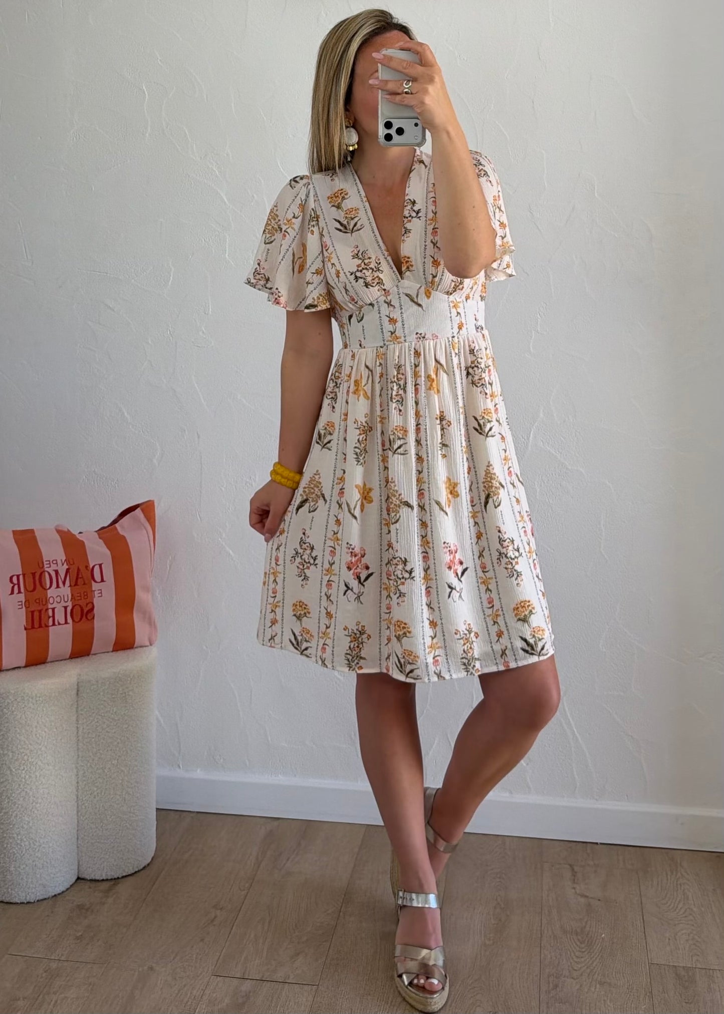 Robe DOTTIE Jaune