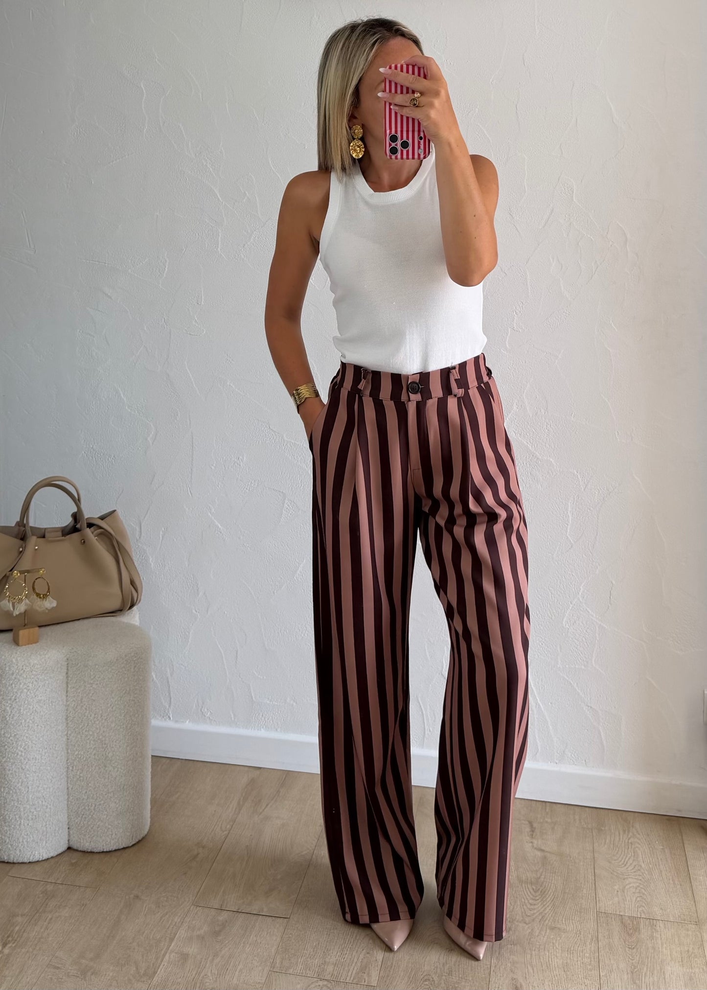 Pantalon ORIANE Camel