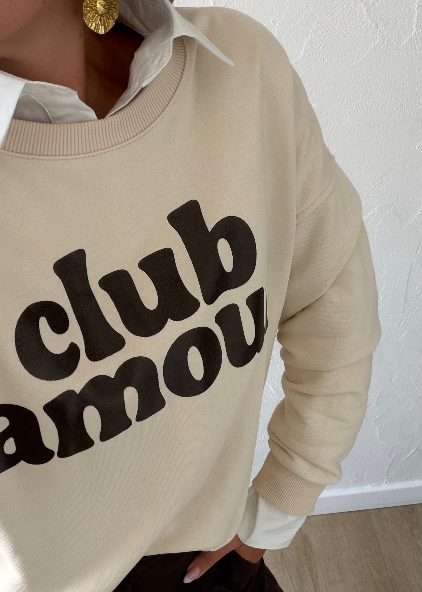 Sweat Amour beige
