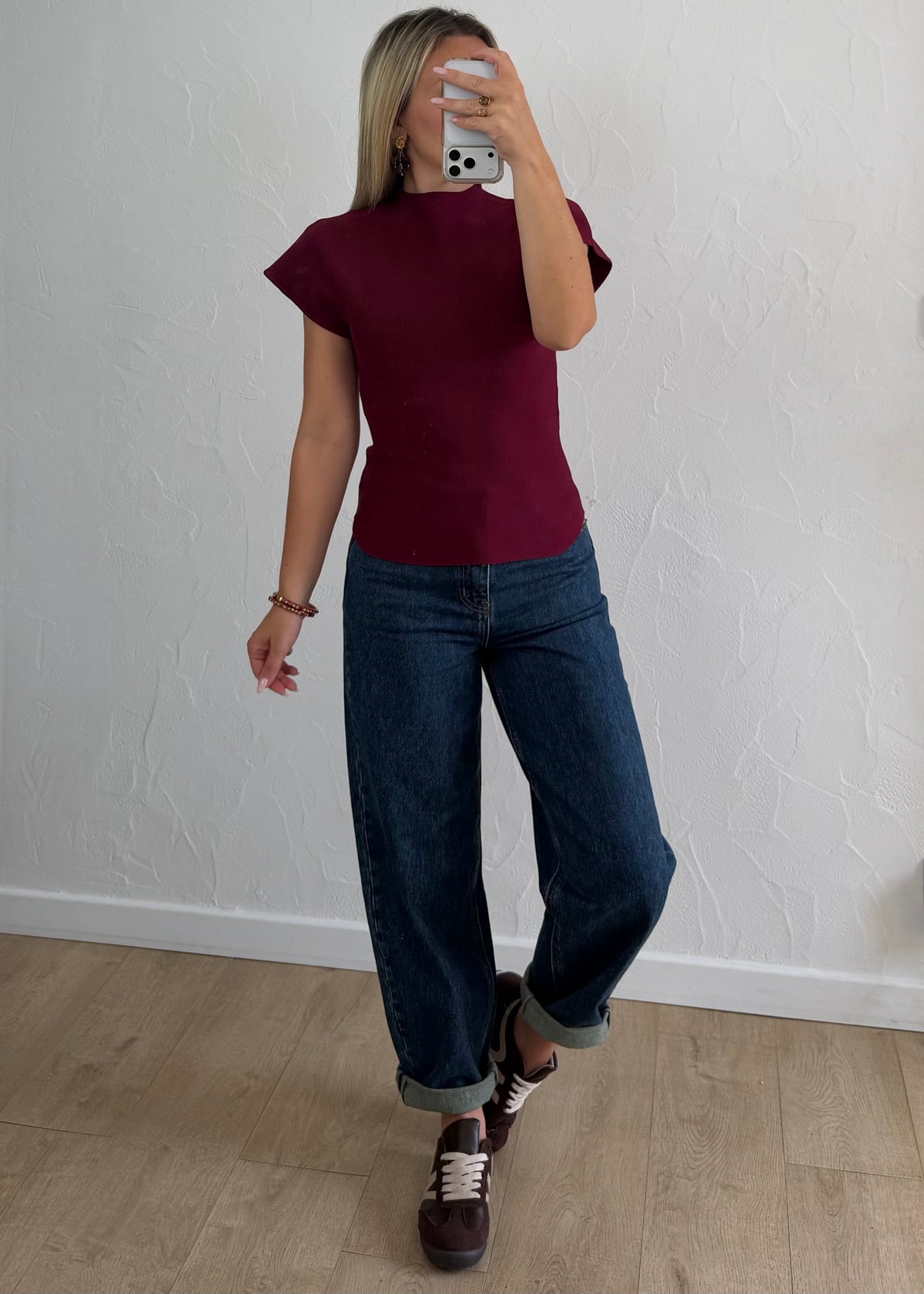 Top Mélody bordeaux