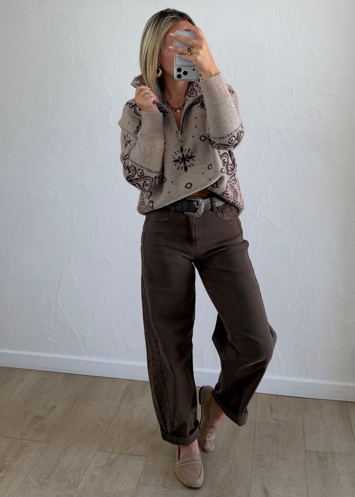 Pull Greicy taupe
