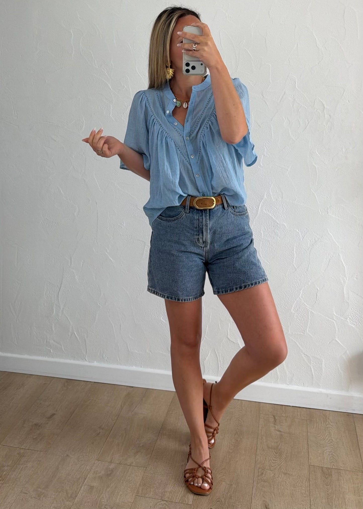 Chemisier JUSTINE Bleu