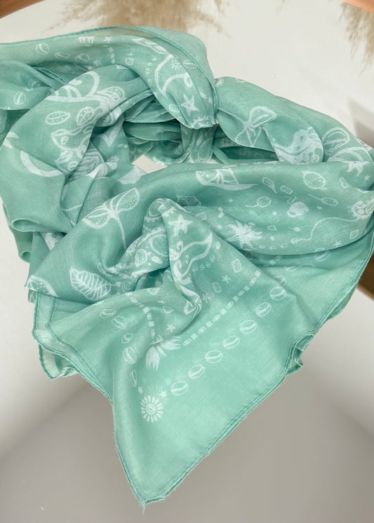 Foulard LOUISON Turquoise