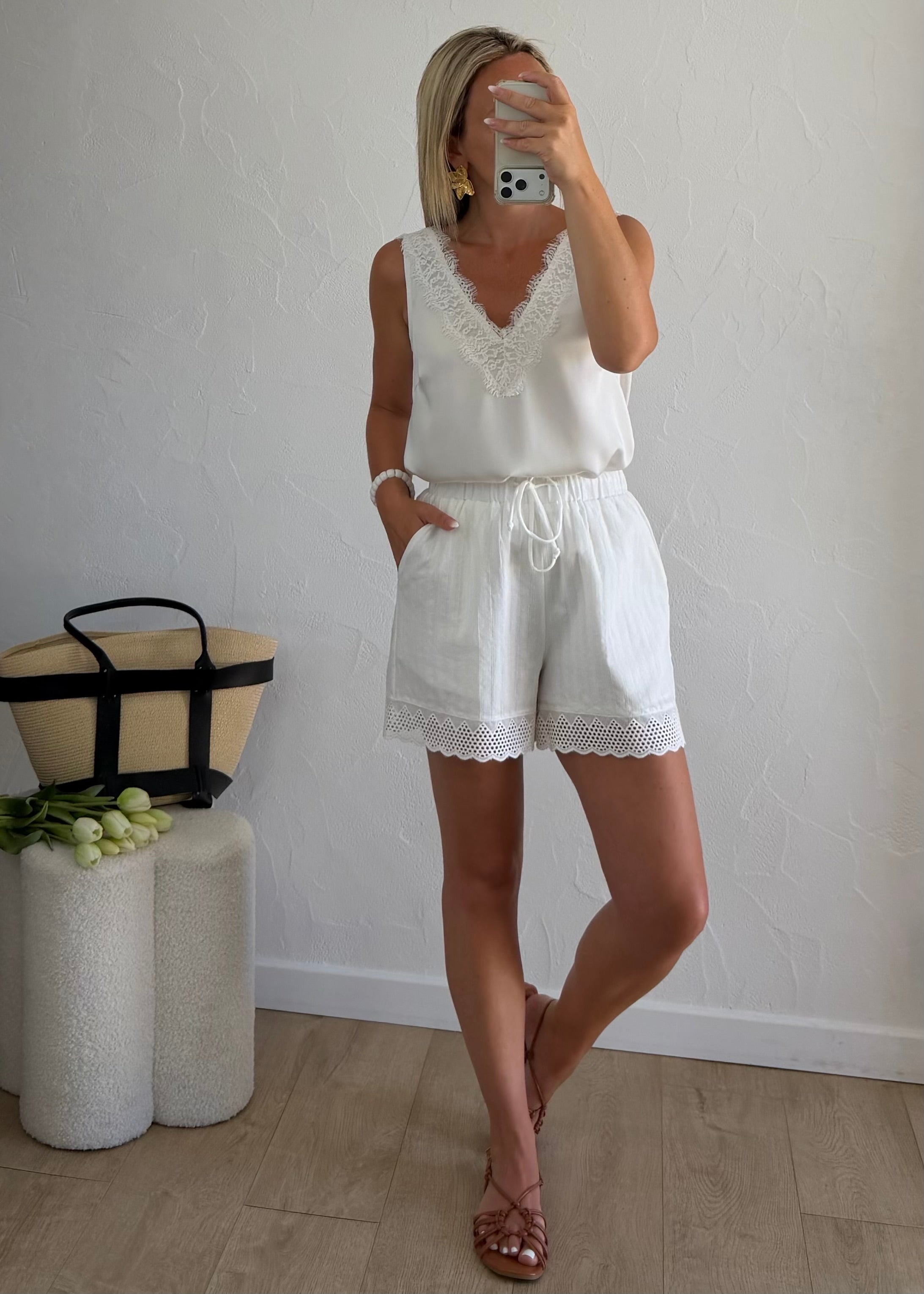 Short MAELINE Blanc