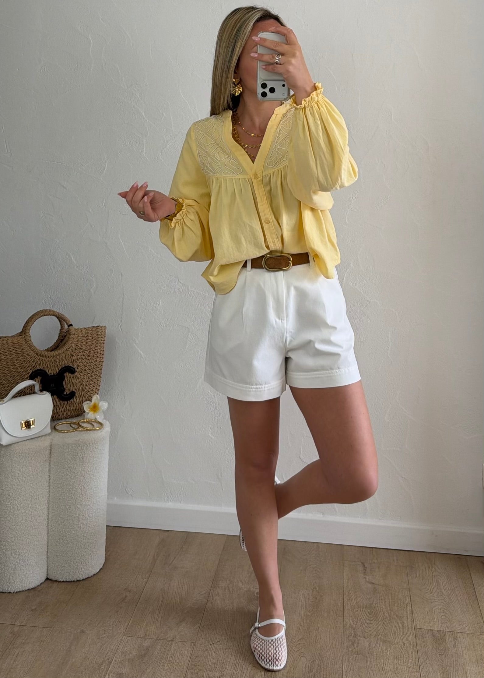 Chemisier BLANDINE Jaune